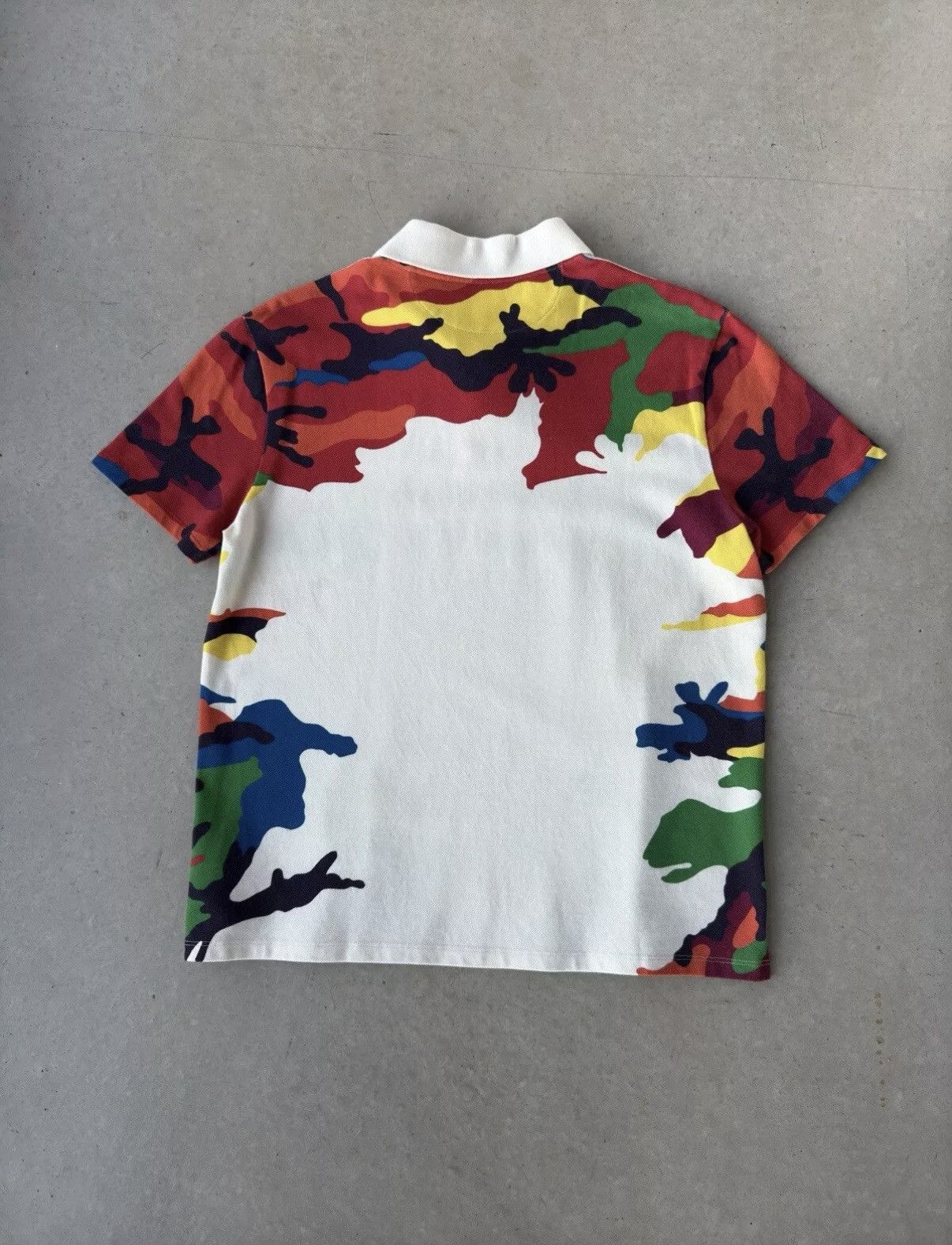 Designer Valentino Multi Colored Camouflage Polo Size US M / EU 48-50 / 2 - 2 Thumbnail