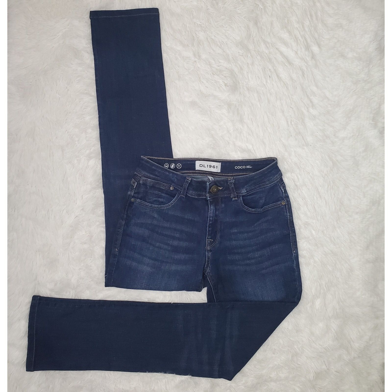 DL1961 DL1961 Coco Curvy Straight Jeans 24 / 0 Size 24" / US 00 / IT 34 - 2 Thumbnail