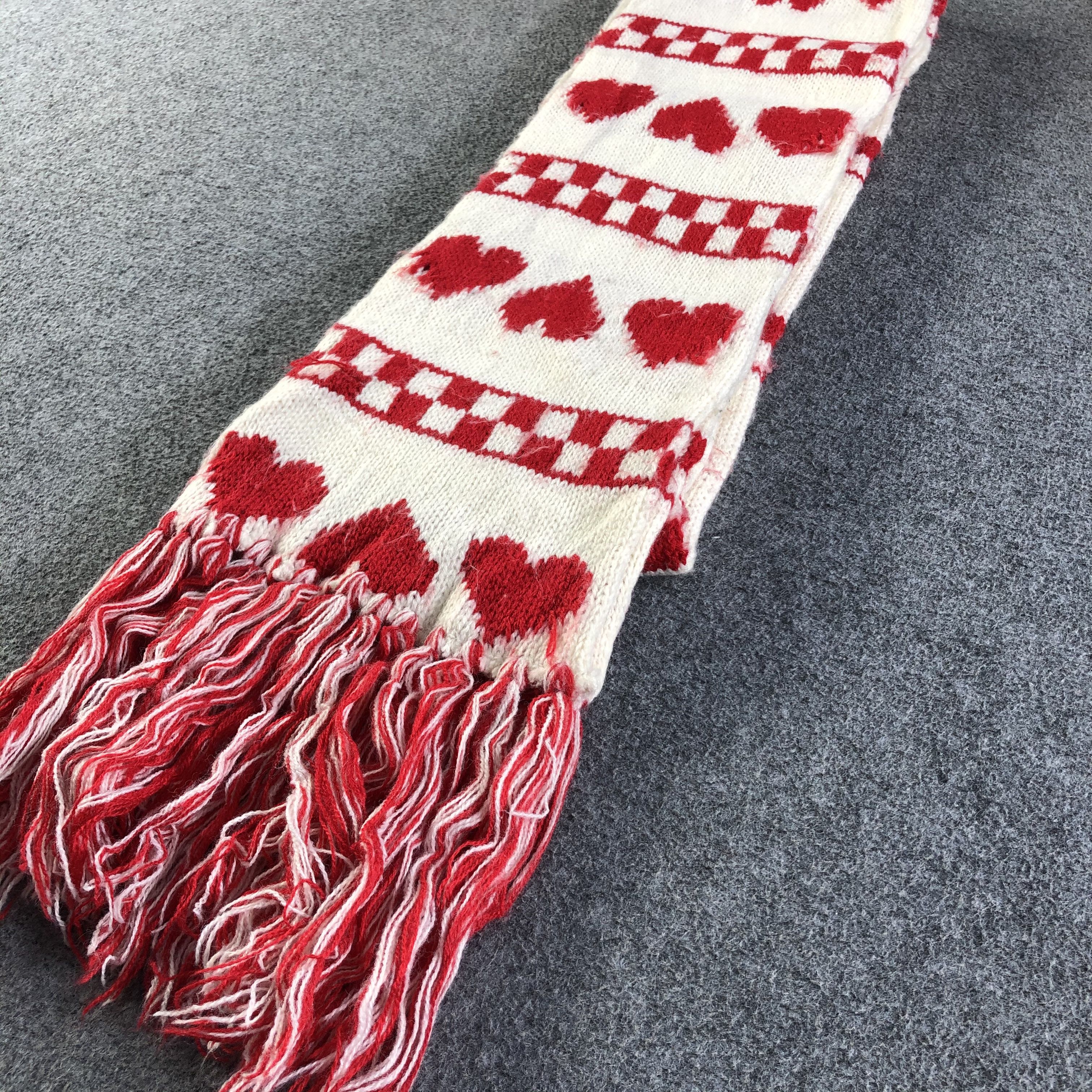 Vintage Vintage Love Scarf / Muffler / Neckwear P137 Size ONE SIZE - 5 Thumbnail