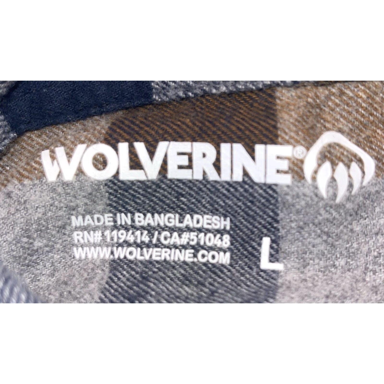 Vintage Wolverine Button-Up Shirt Men L Flannel Checkered Long Sleeve Gray Blue Tan Casual Workwear Size US L / EU 52-54 / 3 - 5 Thumbnail