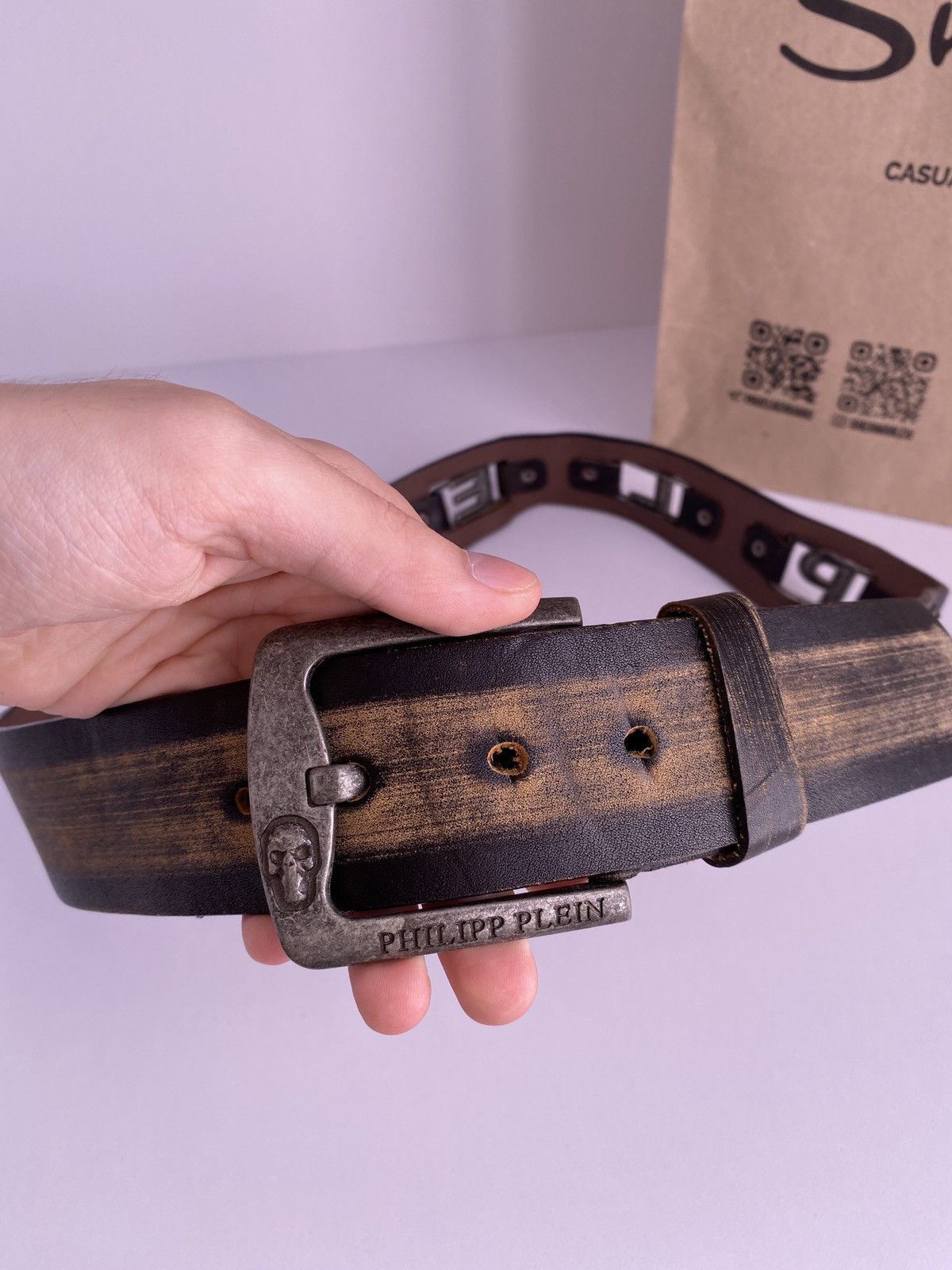 Philipp Plein × Vintage Philipp Plein vintage skull belt Y2k style Size ONE SIZE - 4 Thumbnail