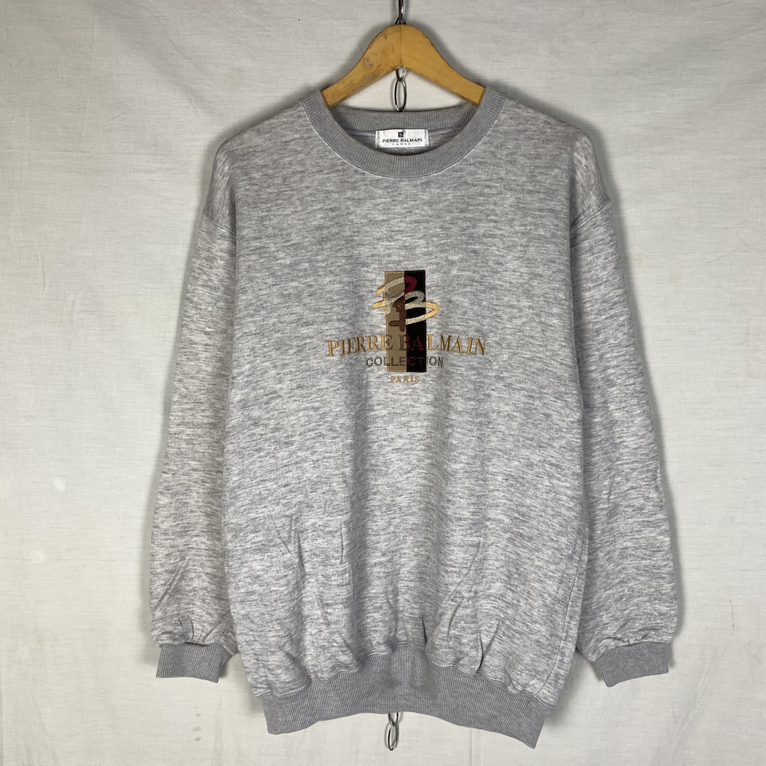 Pierre Balmain Vintage Pierre Balmain Paris Sweatshirt Crewneck Size US M / EU 48-50 / 2 - 1 Thumbnail