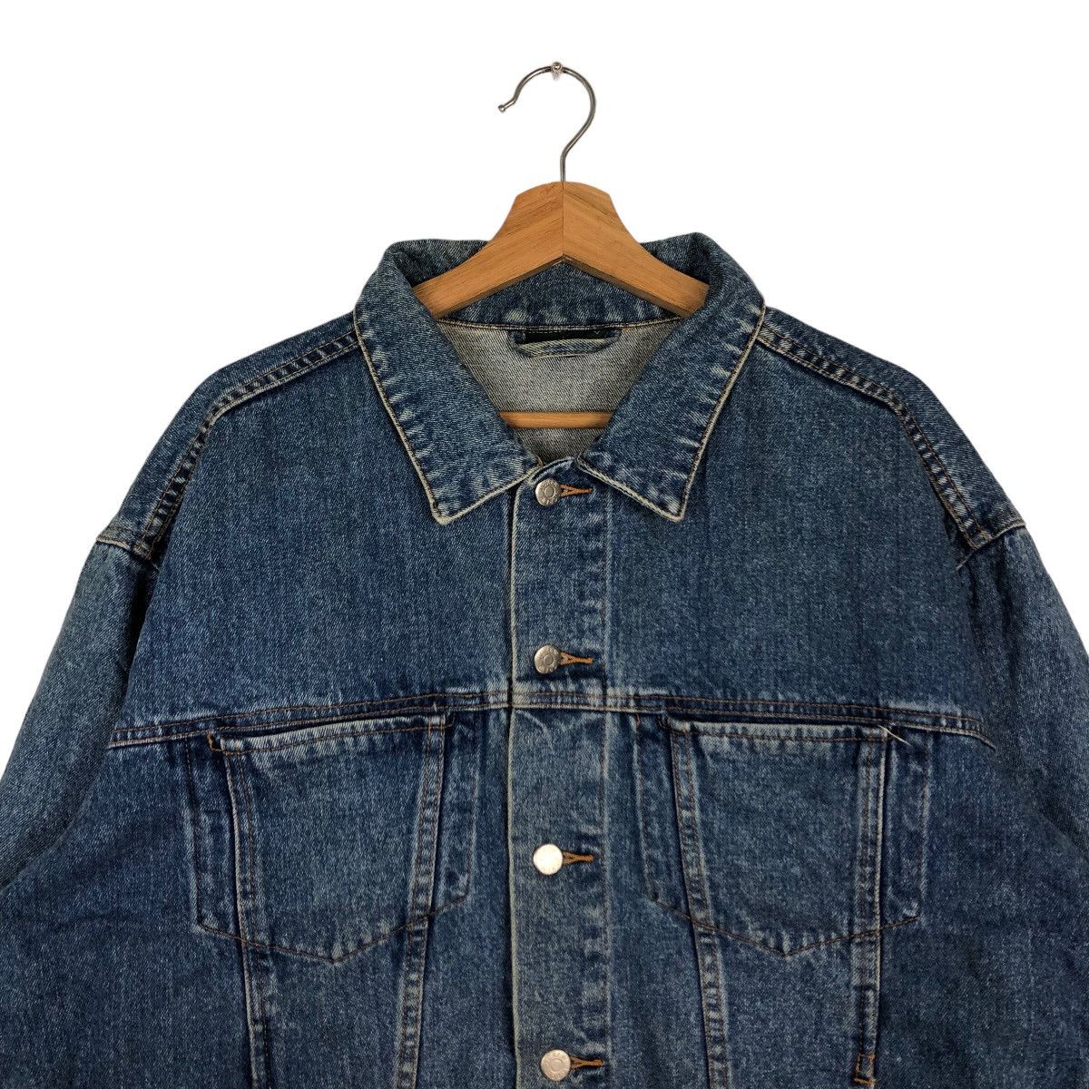 Japanese Brand 🔥Vintage Trucker Denim Jacket J.Crew Japan Issey Miyake Size US L / EU 52-54 / 3 - 3 Thumbnail
