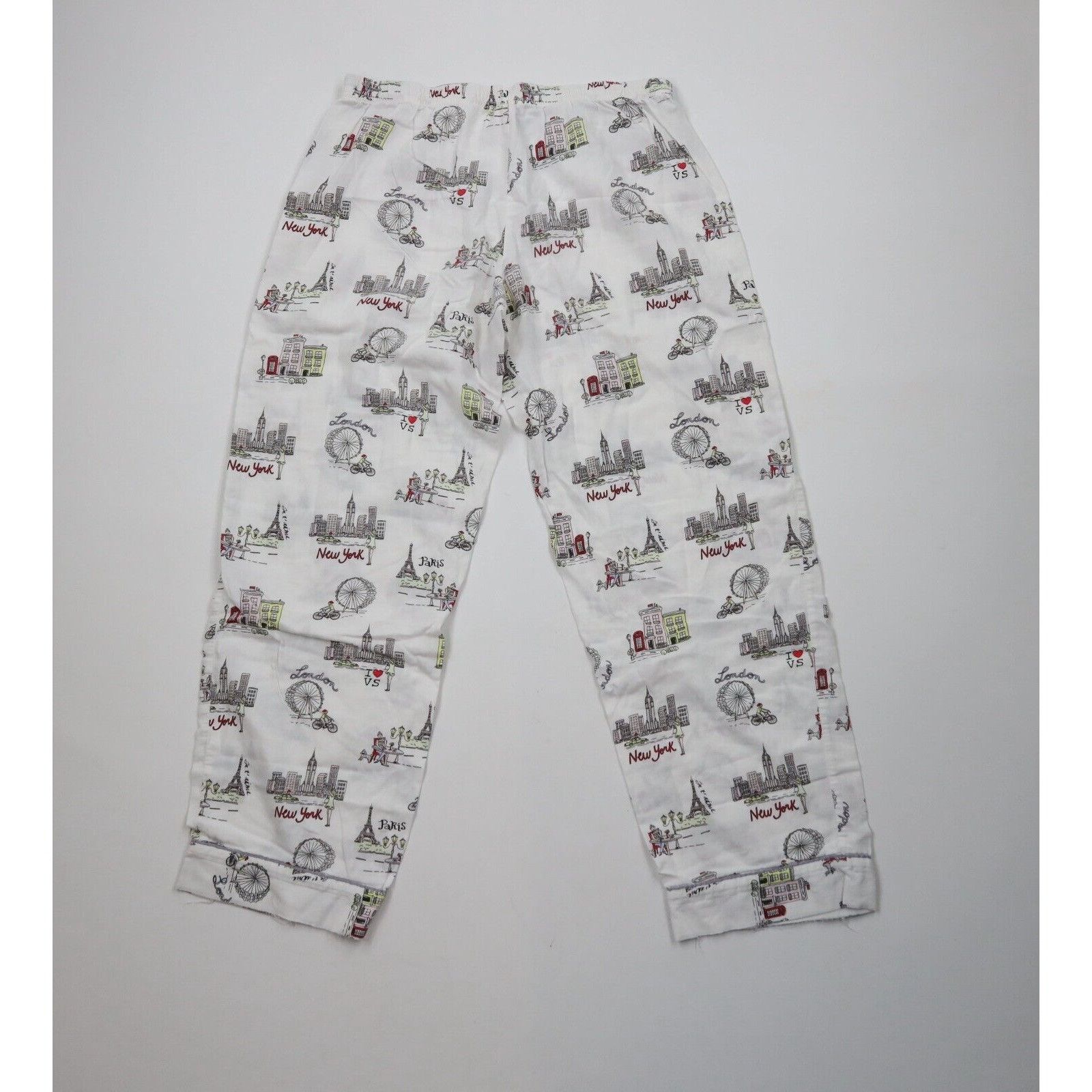 Victoria's Secret × Vintage Vintage Victorias Secret 2 Piece New York London Pajamas Size M / US 6-8 / IT 42-44 - 16 Thumbnail