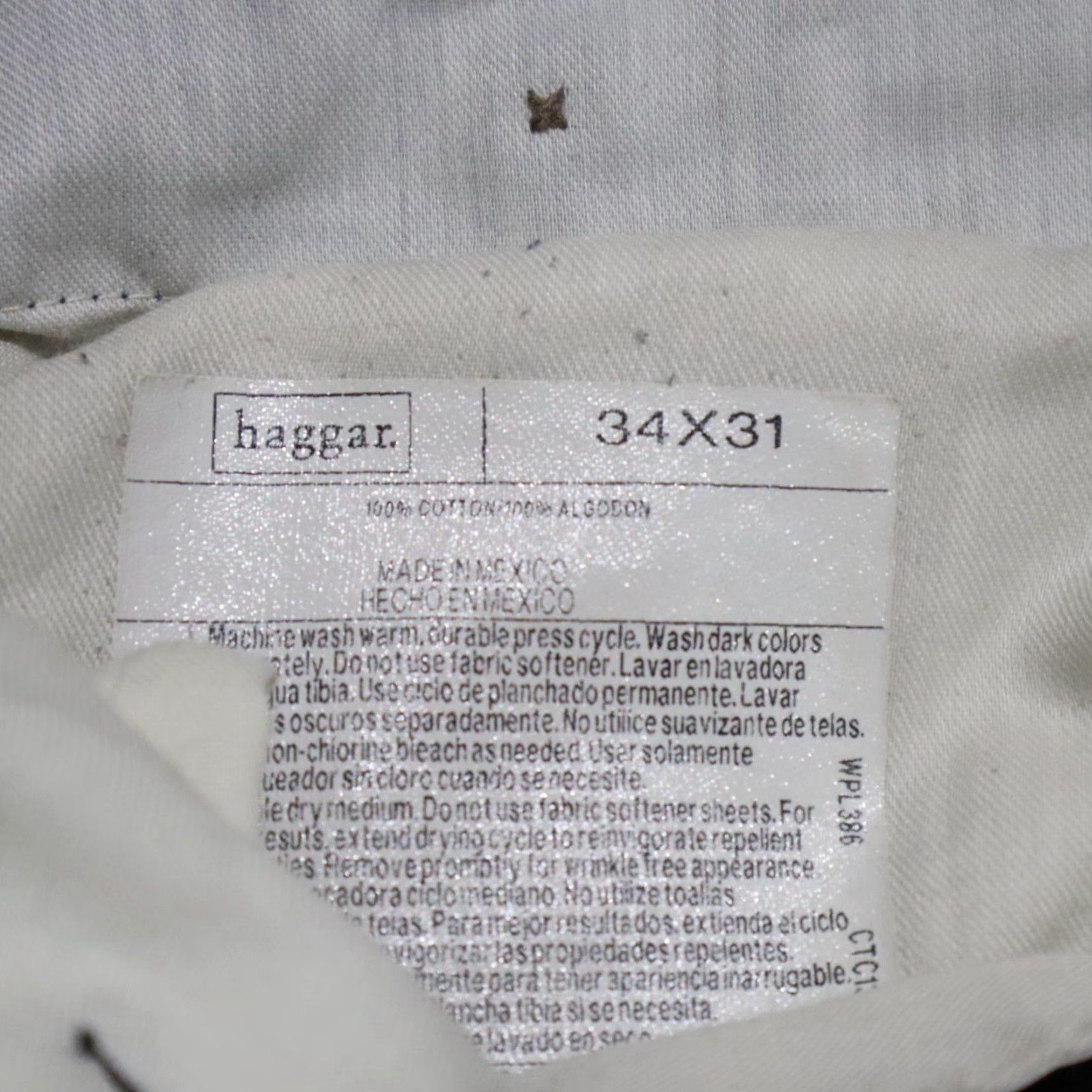 Haggar Haggar Dress Pants Main Selling Point Navy Blue Pleat Front Men Size 34 X 31 Black Cotton Size US 34 / EU 50 - 3 Thumbnail