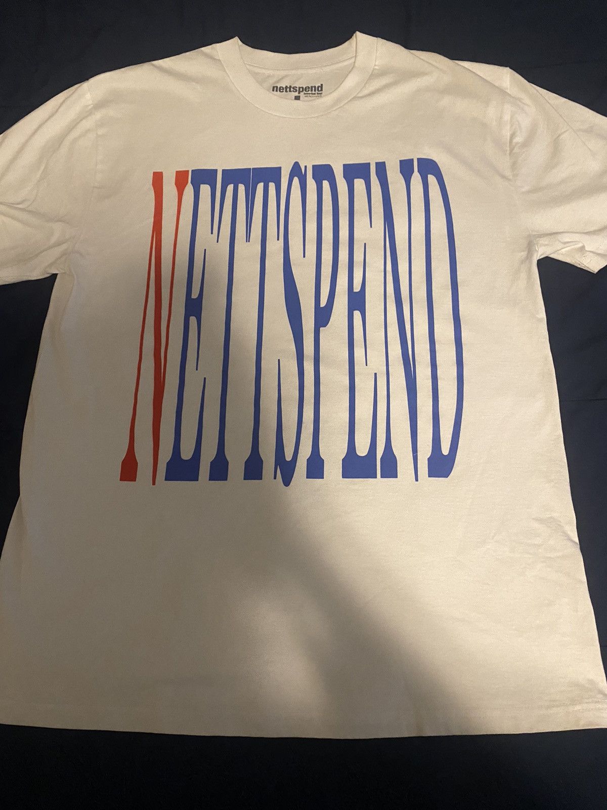 トップス Nettspend Invert Tour Vlone T-Shirt Other Nettspend Invert Tour “Vlone” Tee White + Red + Blue