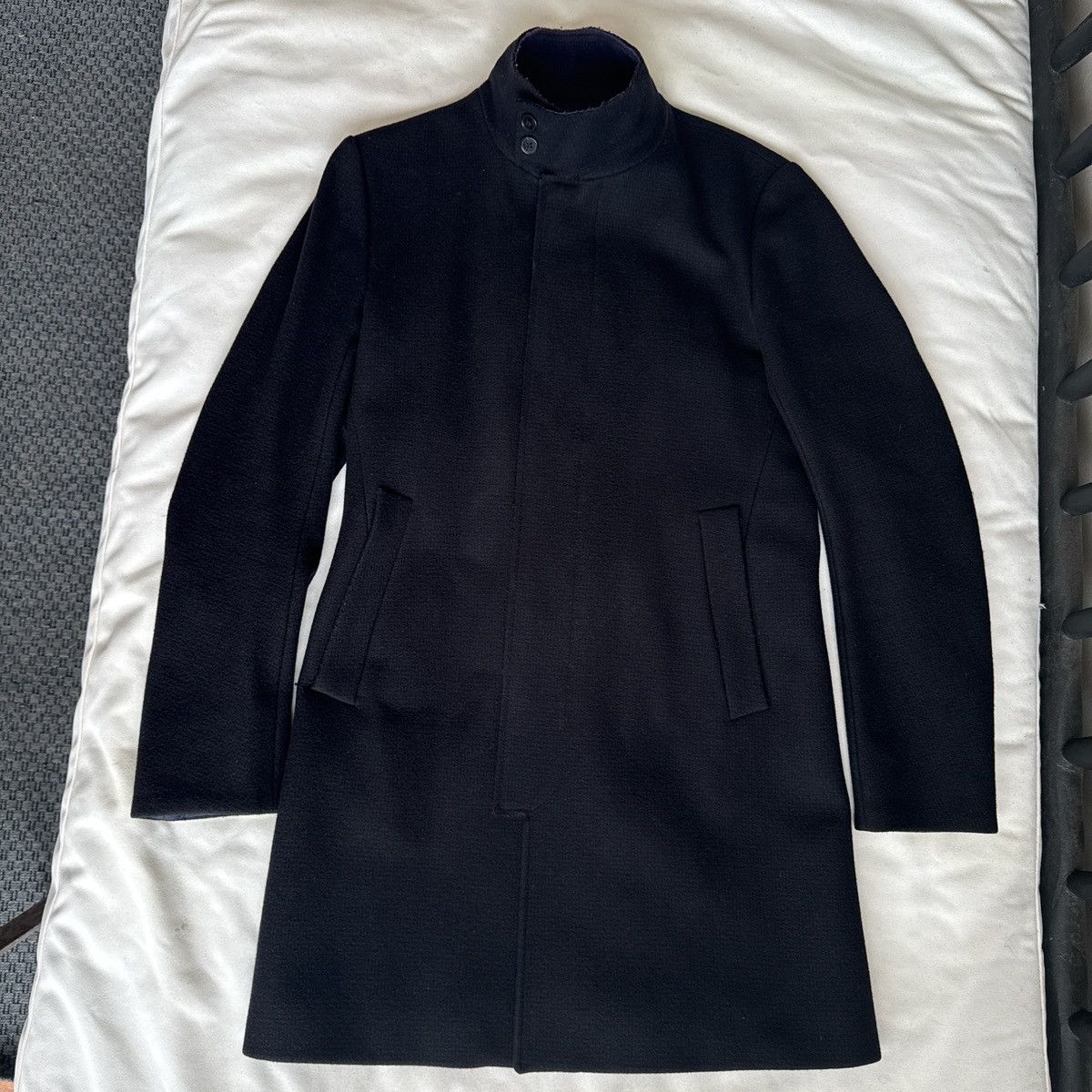 Kenzo Kenzo high collar black coat Size US S / EU 44-46 / 1 - 1 Thumbnail