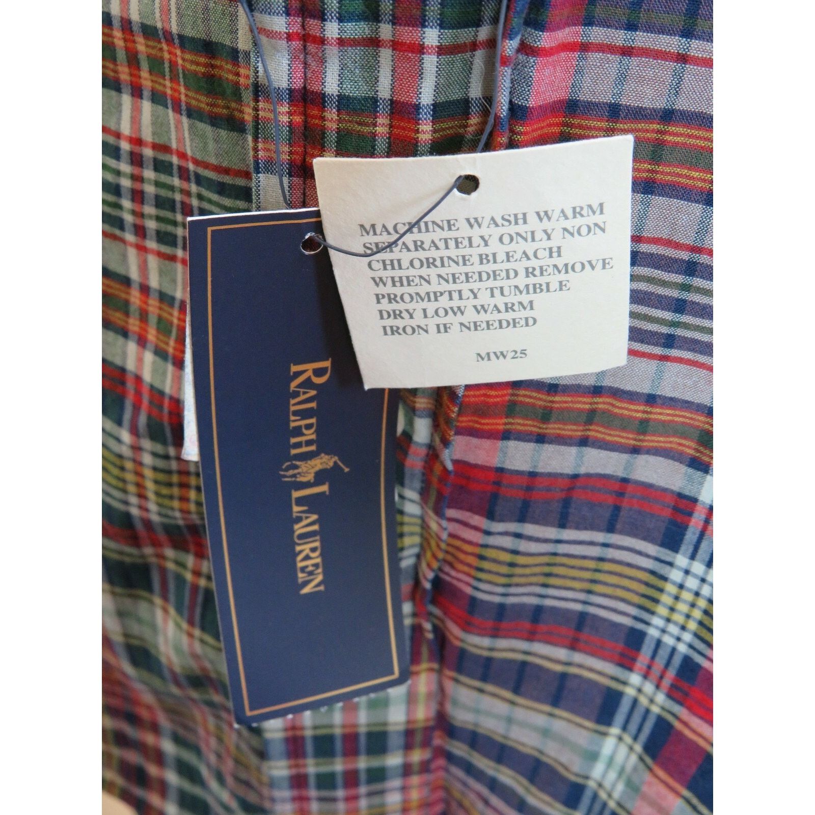 Lauren Ralph Lauren RALPH LAUREN ABERDARE MULTI COLOR CHECK COTTON SHIRT L Size US L / EU 52-54 / 3 - 10 Thumbnail