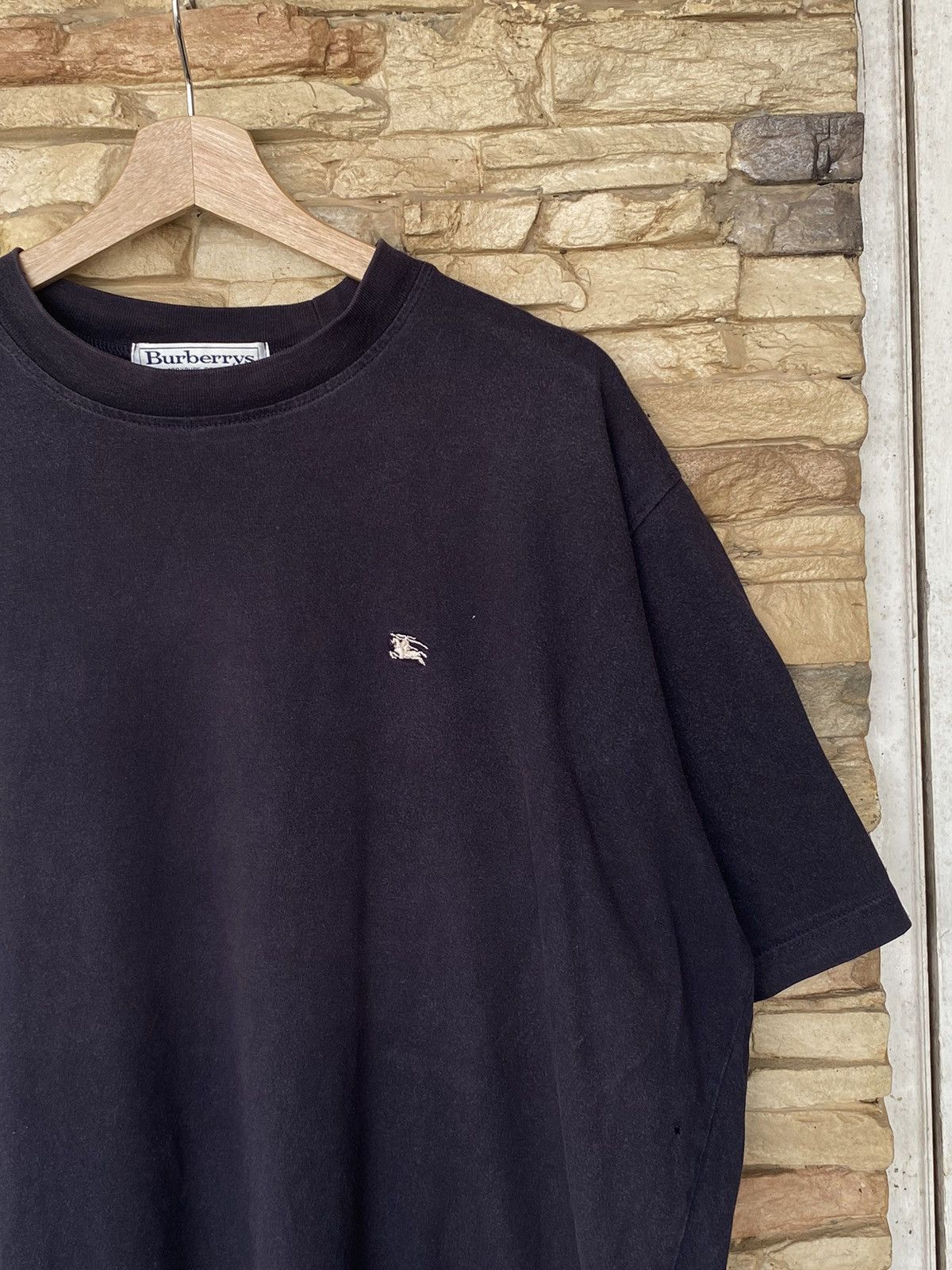 Vintage Vintage Burberry Made In England Plain Luxury Tees Size US XL / EU 56 / 4 - 4 Thumbnail