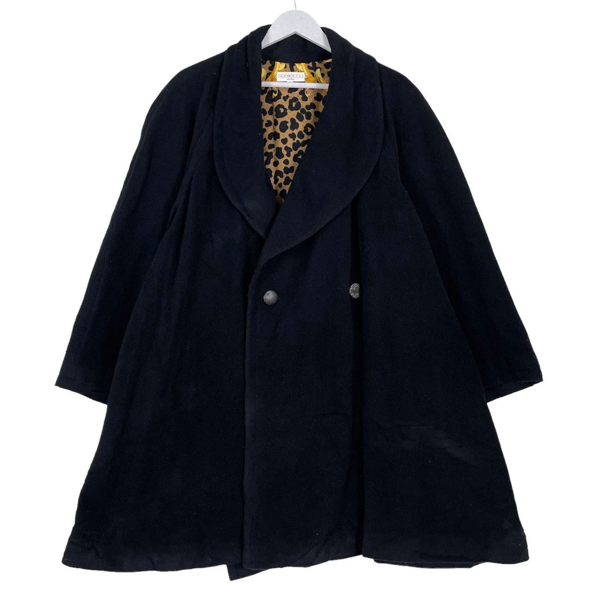 Japanese Brand × Other 💥STELLETTA LEOPARD LUXURY DESIGN BAGGY TRENCH COAT Size M / US 6-8 / IT 42-44 - 2 Thumbnail