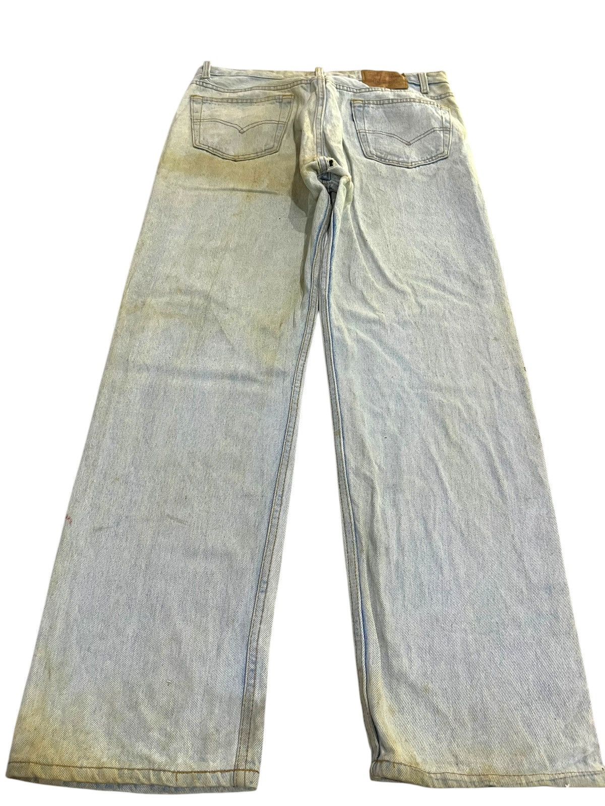 If Six Was Nine × Japanese Brand × Le Grande Bleu (L.G.B.) VINTAGE RUSTY LEVIS 501 WASHED BLUE DENIM JEANS Size US 35 - 10 Thumbnail