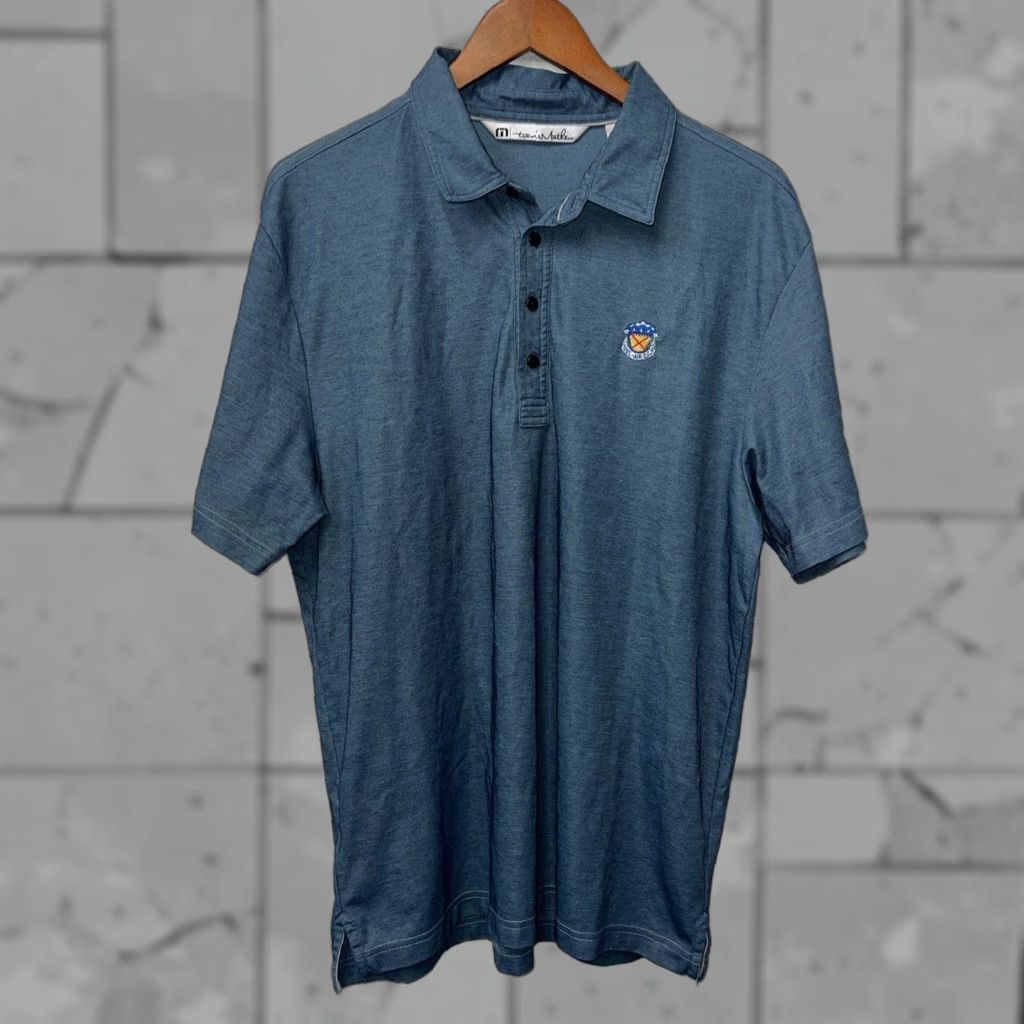 TravisMathew Travis Mathew Polo Shirt Mens Size L Blue Size US L / EU 52-54 / 3 - 1 Thumbnail