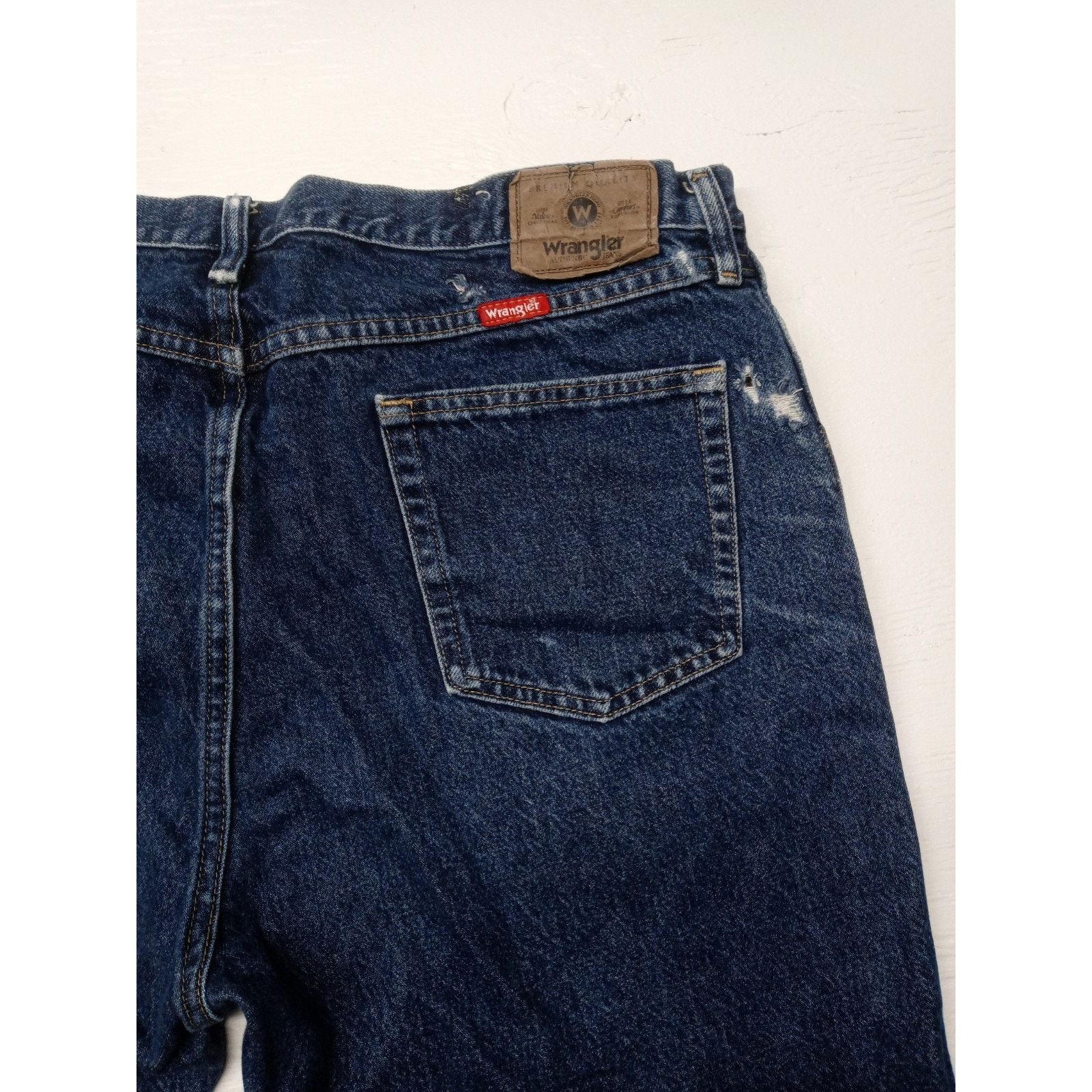 Wrangler Wrangler (40x32) Men's Regular Fit Blue Jeans Size US 40 / EU 56 - 7 Thumbnail