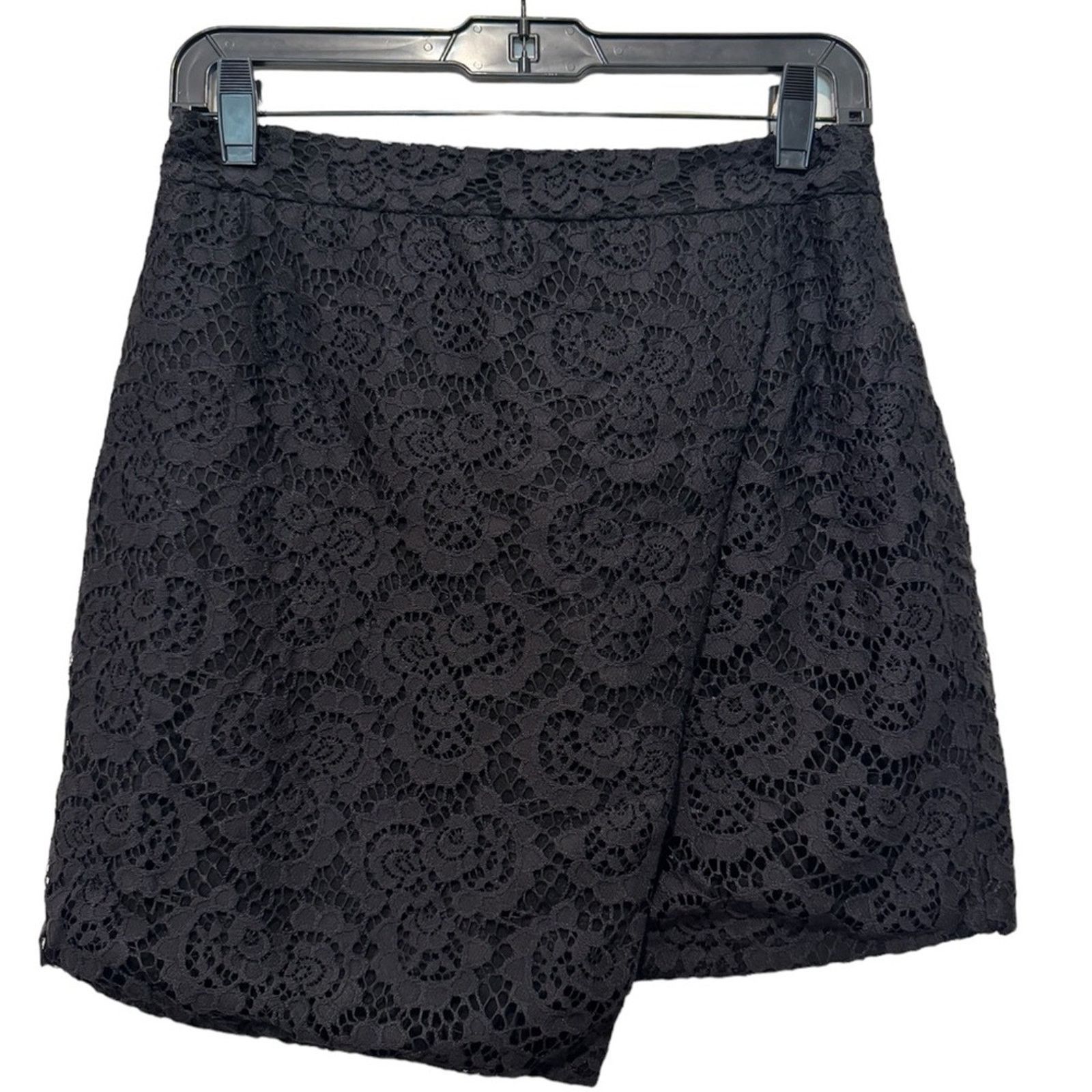 Madewell Madewell Black Lace Asymmetrical Skirt Women’s Size Four Size 27" / US 4 / IT 40 - 1 Thumbnail