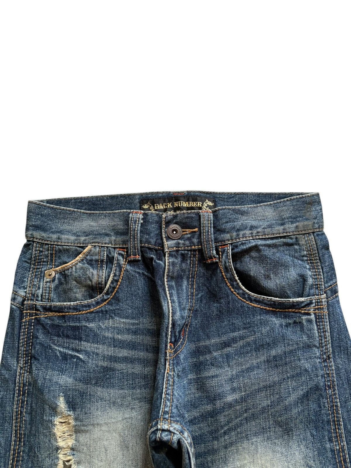 Japanese Brand Vintage Japanese Brand Mud Wash Buckle Back Rip Loose Jeans Size US 30 / EU 46 - 4 Thumbnail