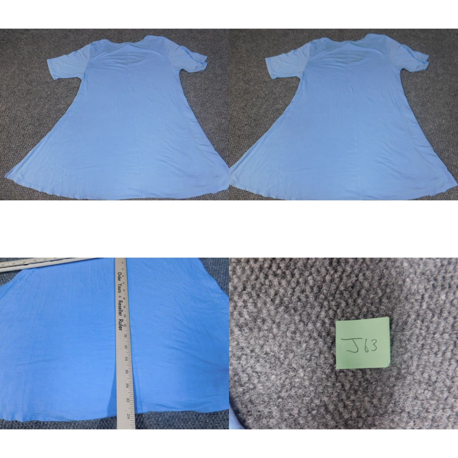 Vintage LuLaRoe Shirt XS Womens Blue Knit Short Sleeve Pullover Pocket Collared Basic Stretch T-Shirt Modern Size XS / US 0-2 / IT 36-38 - 8 Thumbnail