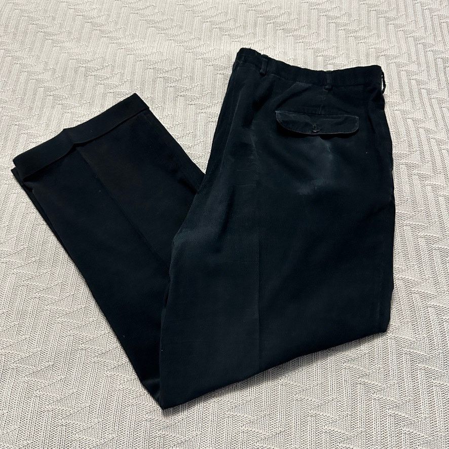 Sulka Sulka black corduroy pants size 42 Size US 42 / EU 58 - 1 Thumbnail