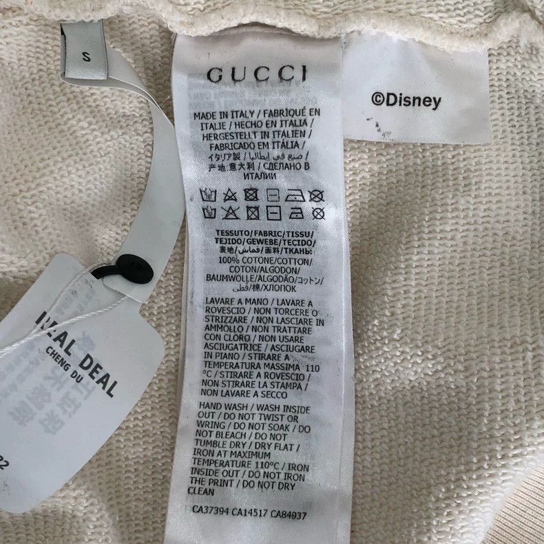 Gucci Gucci Disney co-branded logo Mickey printed beige hooded co Size US S / EU 44-46 / 1 - 7 Thumbnail