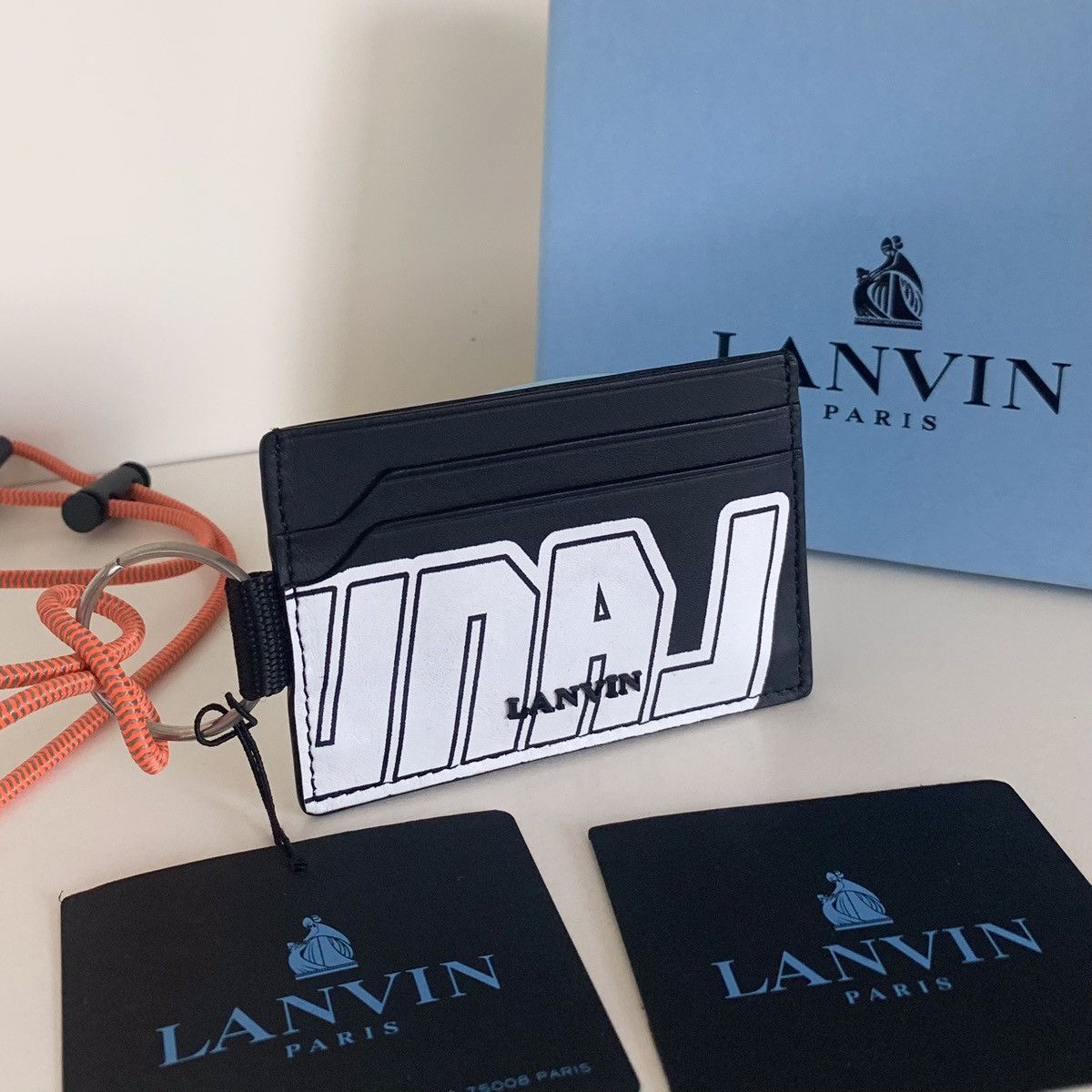 Lanvin Lanvin leather card wallet lanyard Size ONE SIZE - 14 Thumbnail