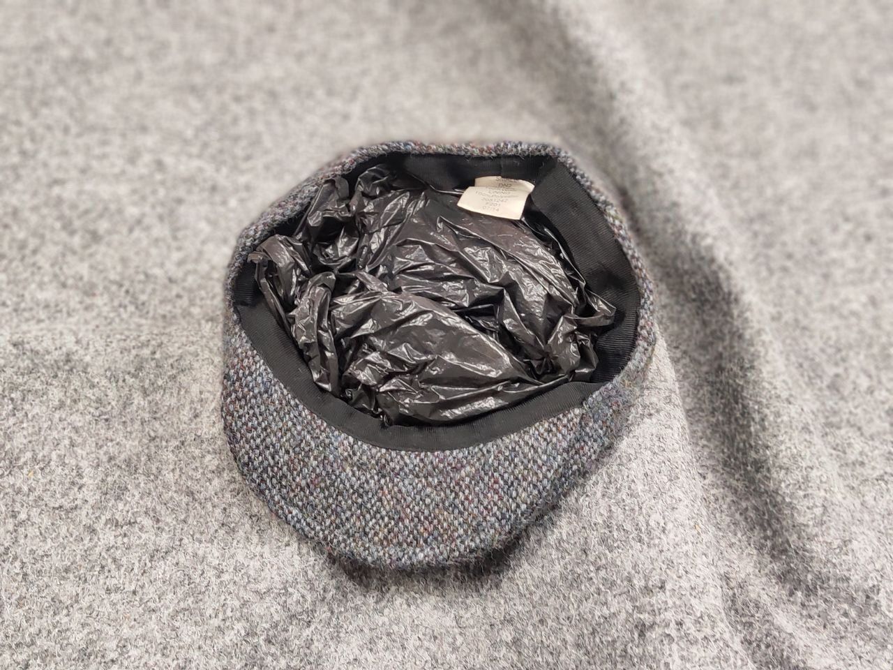 Harris Tweed Vintage Harris Tweed Gray Plaid Wool Flat Ha Size ONE SIZE - 5 Thumbnail