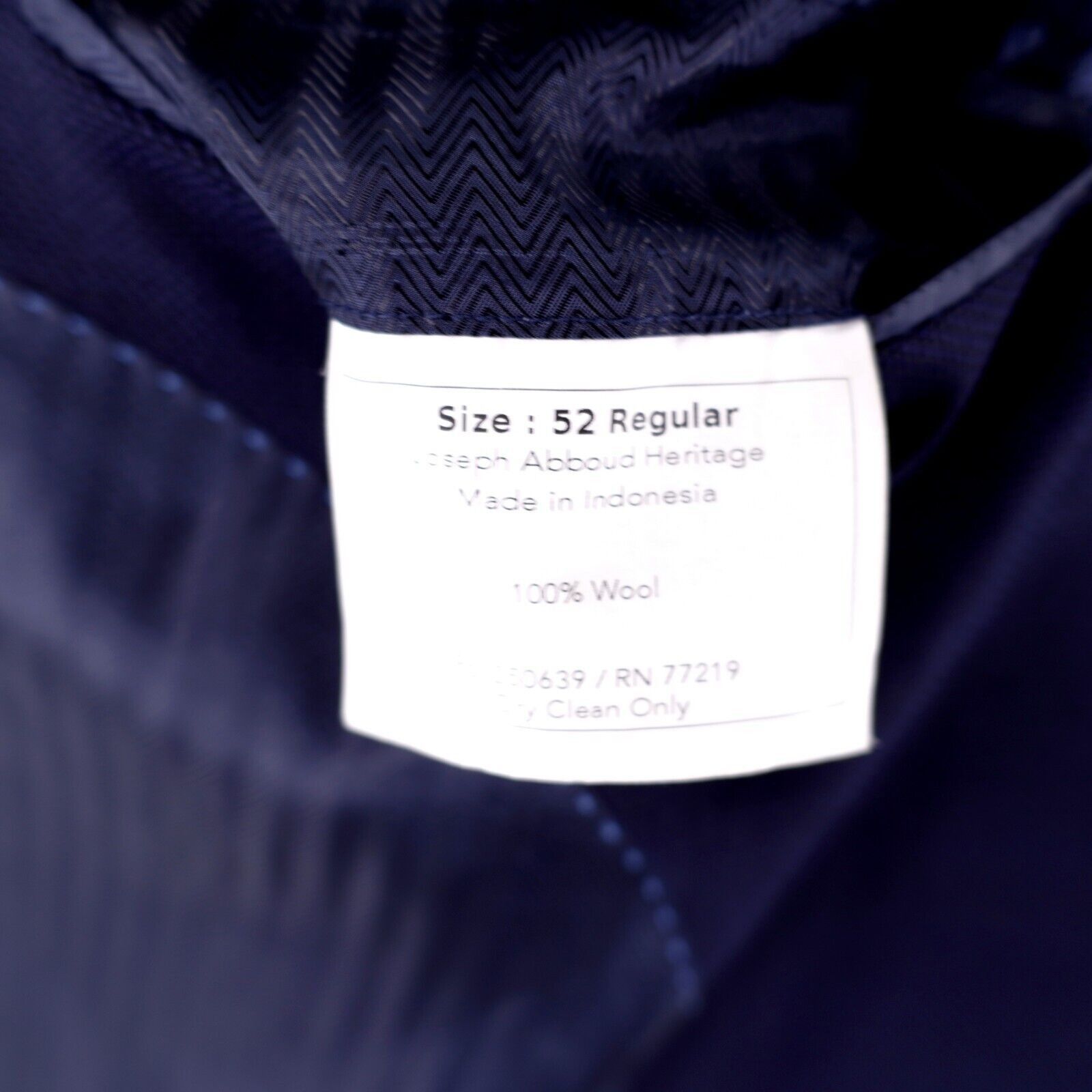 Joseph Abboud Joseph Abboud Reda Super 110s Textured Wool Blue 2 Silver Bu Size 50R - 12 Thumbnail