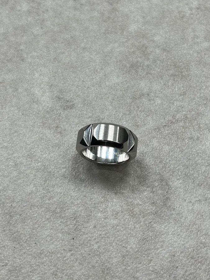Hermes Hermès Silver Sac à Dépêches Ring Size ONE SIZE - 7 Thumbnail