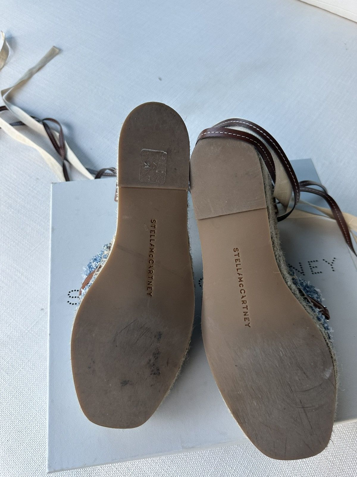 Stella McCartney STELLA MCCARTNEY Gaia denim bouclé espadrilles Size US 9 / IT 39 - 5 Thumbnail