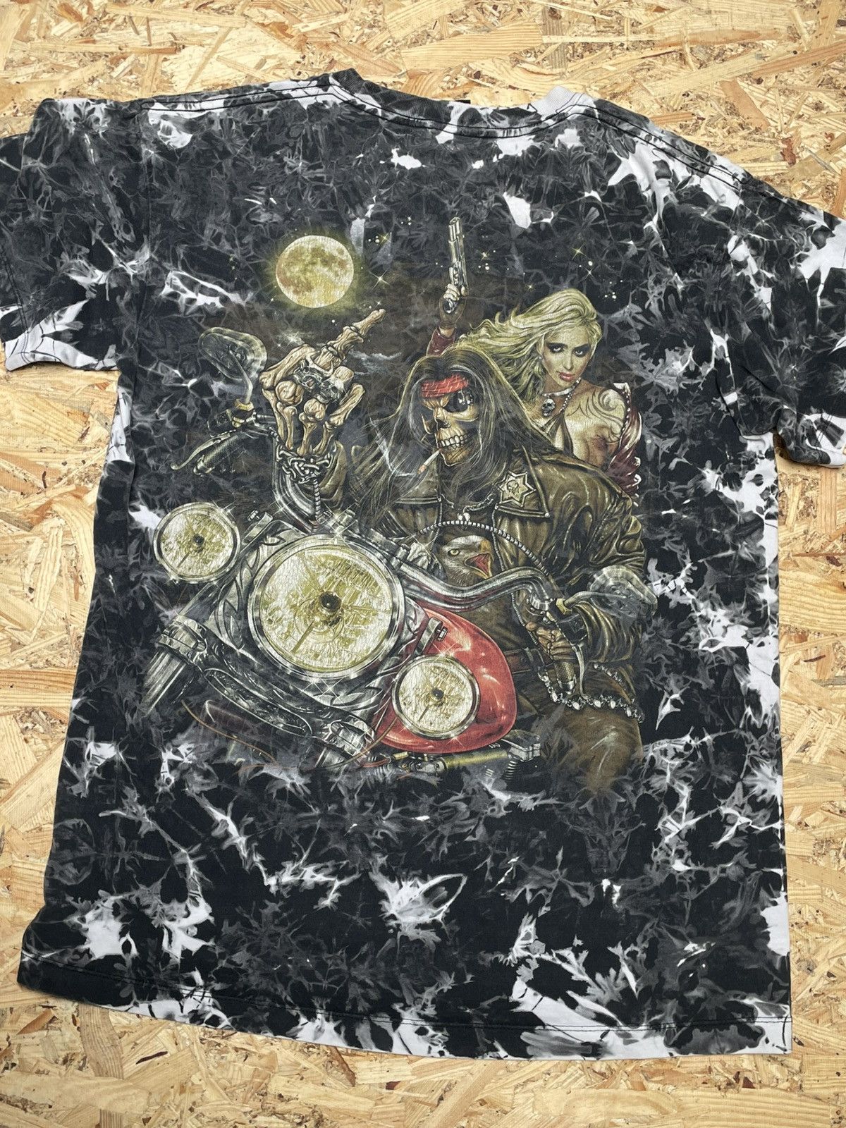 Vintage Opium vintage 90s rock metal skeleton usa style rare Size US L / EU 52-54 / 3 - 4 Thumbnail