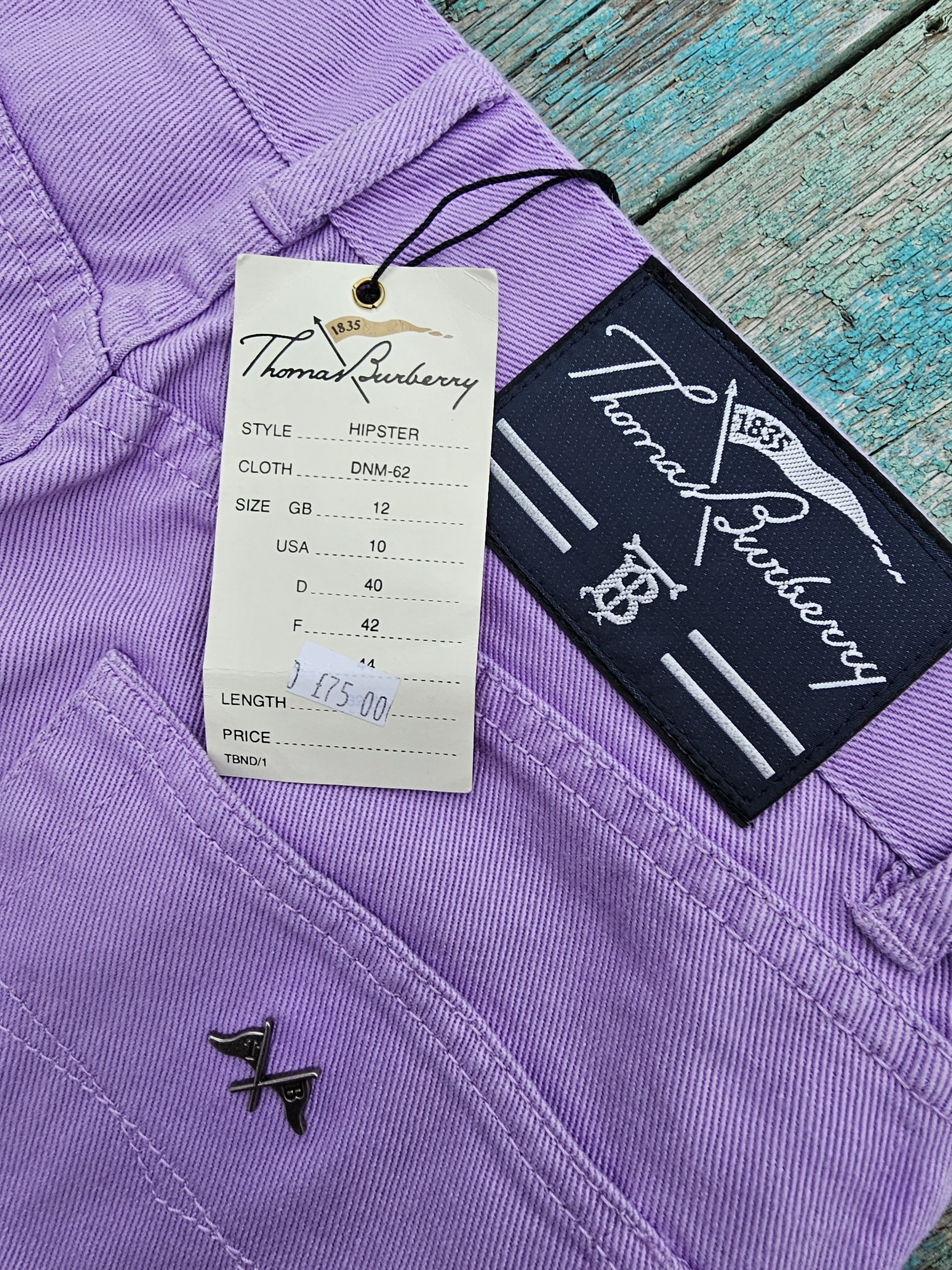 Burberry 90x Vintage Thomas Burberry Denim Jeans Size 32" / US 10 / IT 46 - 6 Thumbnail