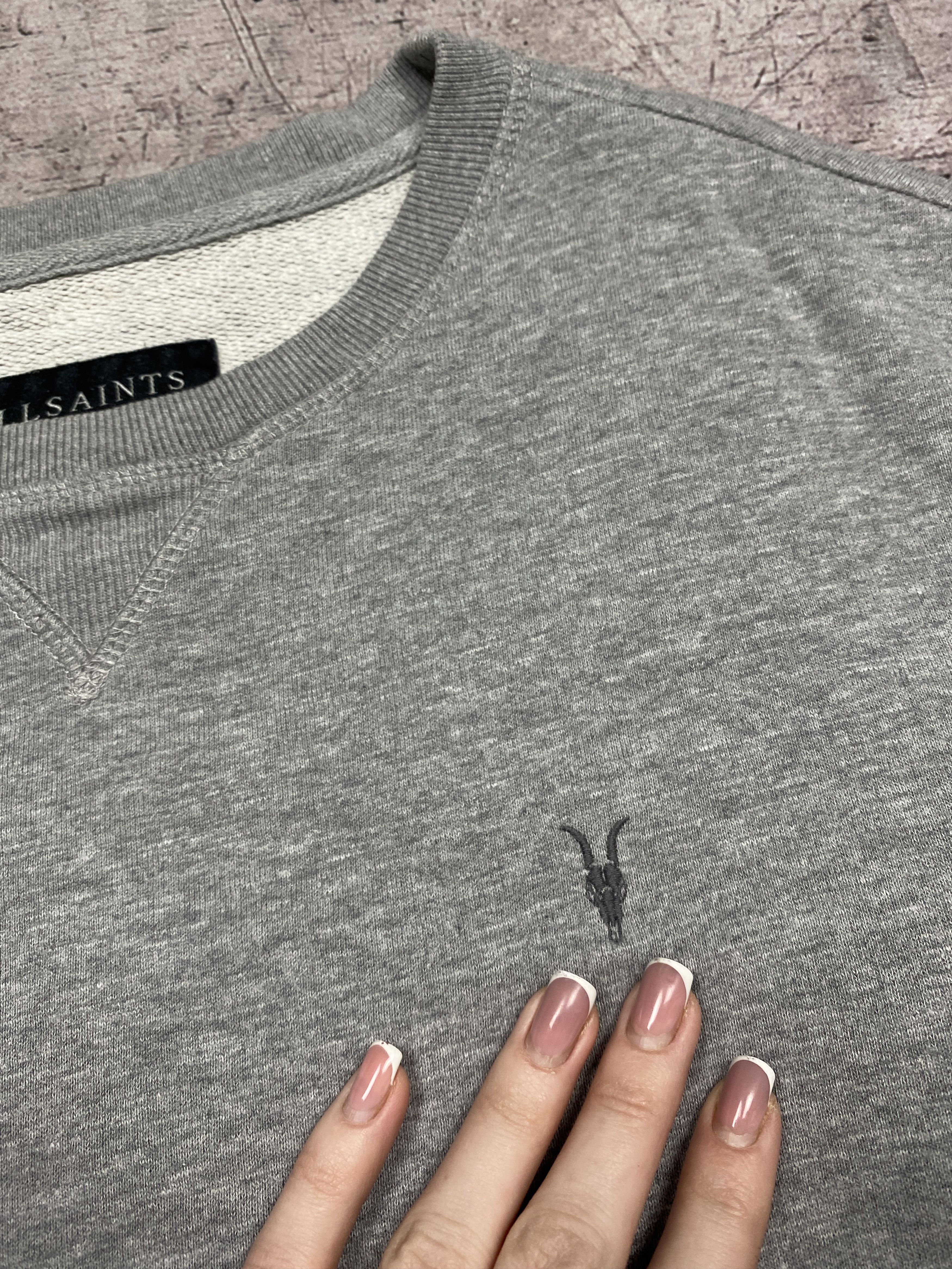 Allsaints Allsaints Mens Wilde Crew Neck Sweatshirt Size US L / EU 52-54 / 3 - 3 Thumbnail