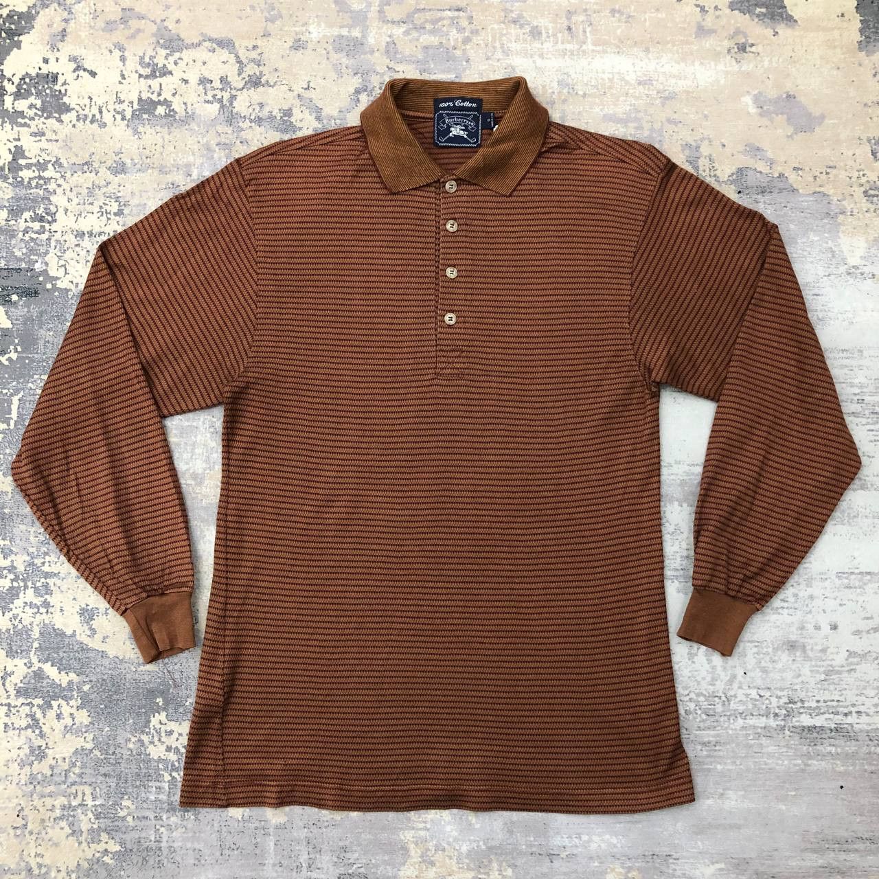Burberry Prorsum T348 VTG BURBERRYS PRORSUM LONGSLEEVE POLO SHIRTS Size US S / EU 44-46 / 1 - 1 Thumbnail
