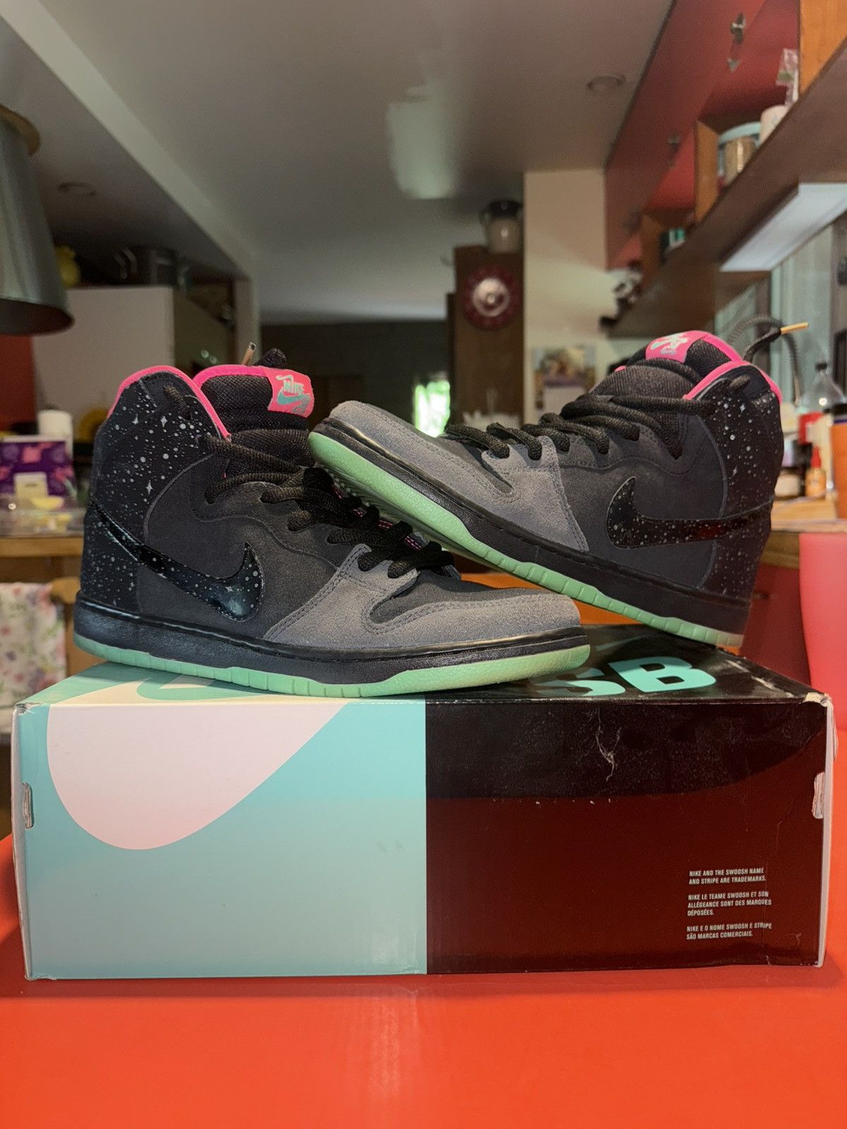 Nike Nike dunk high “northern lights” Size US 12 / EU 45 - 1 Thumbnail