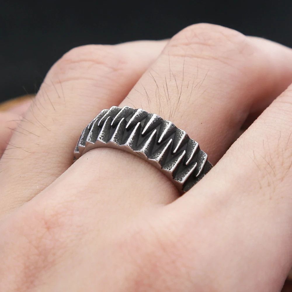 Jewelry Creative Simple Gear Ring Size ONE SIZE - 6 Thumbnail