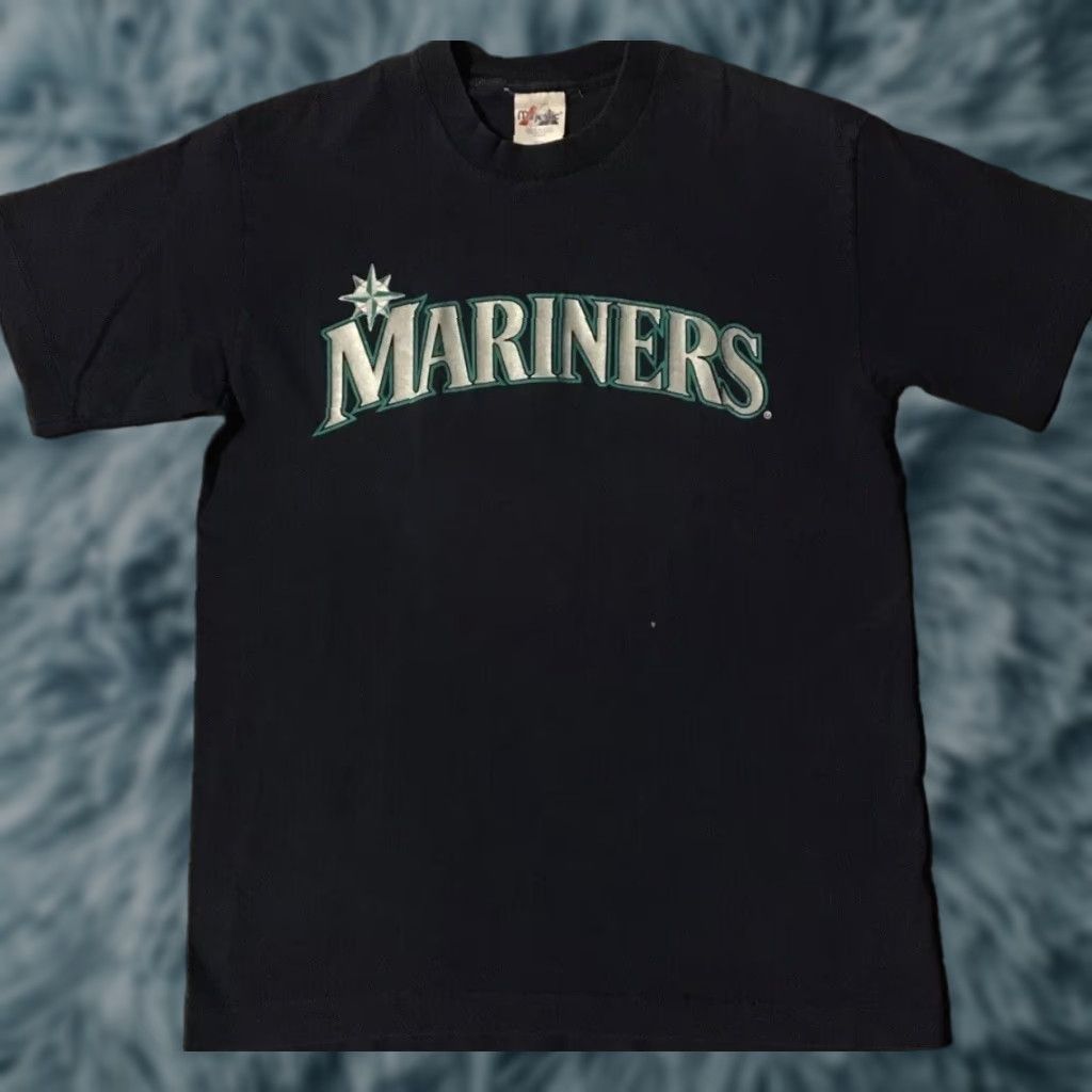 Vintage VINTAGE Seattle Mariners Shirt M USA Baseball Ken Griffey Jr. 90s Grunge Track Size US XL / EU 56 / 4 - 1 Thumbnail