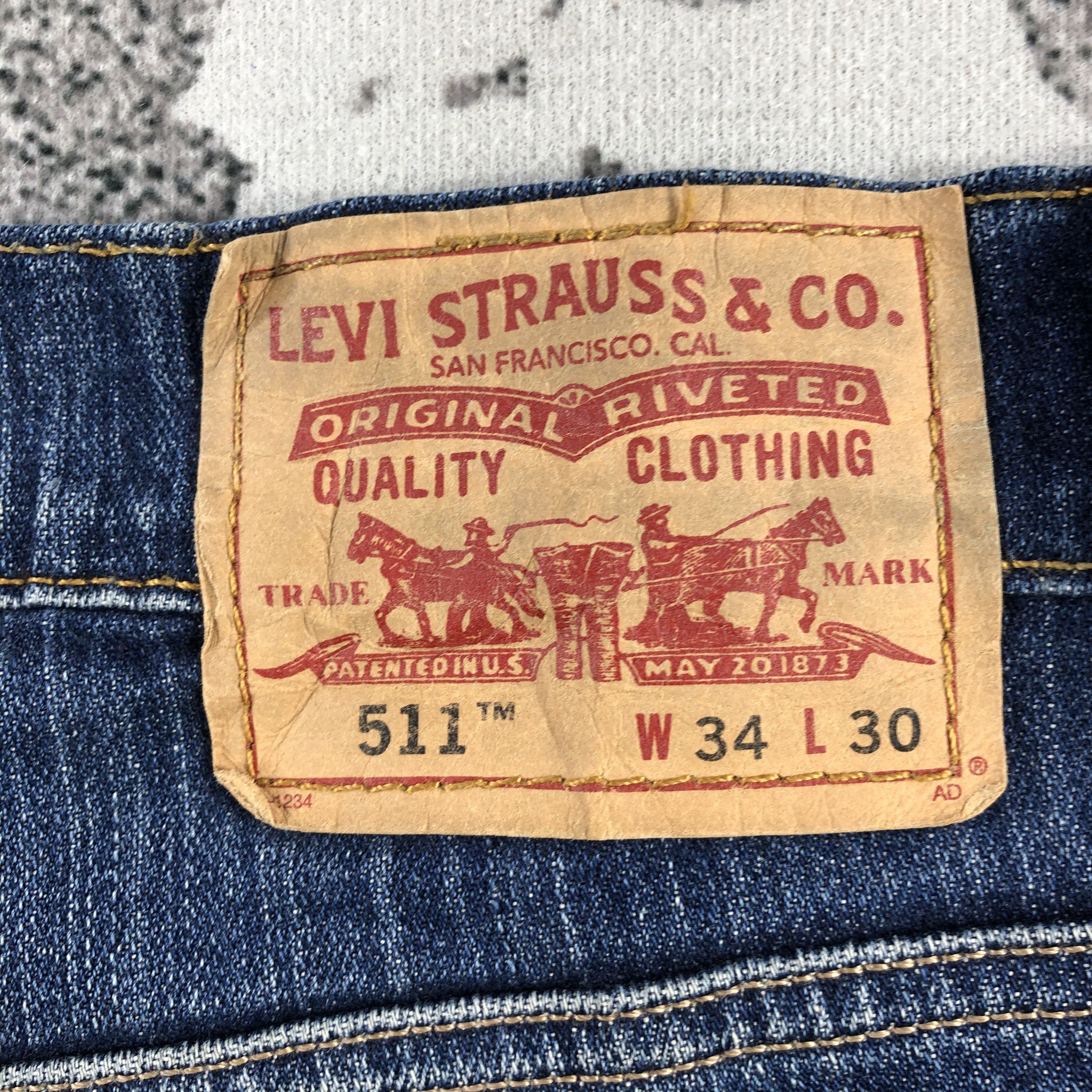 Levi's Levis 511 Jeans Faded Blue Denim KJ1048 Size US 36 / EU 52 - 5 Thumbnail