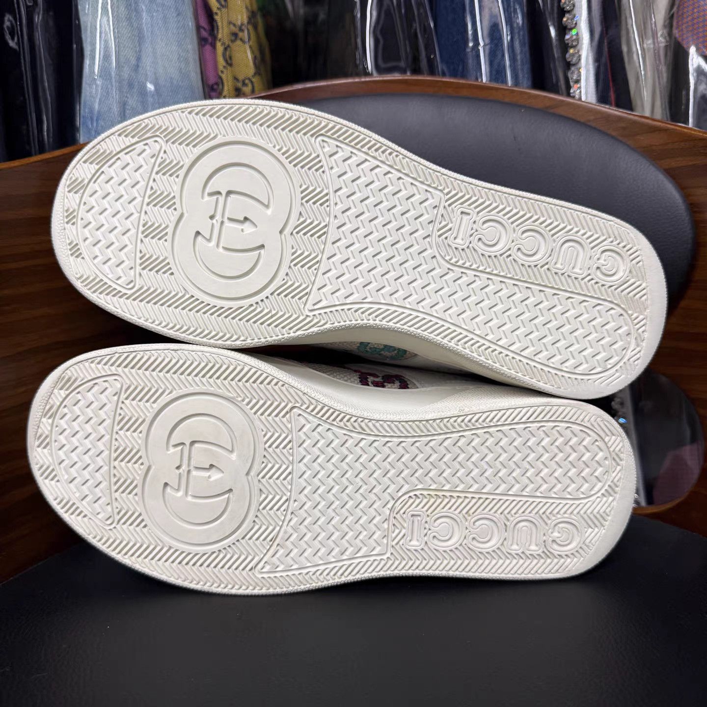 Gucci Gucci GG Multicolor White Embroidered Platform Sneakers K15 Size US 7.5 / IT 37.5 - 9 Thumbnail