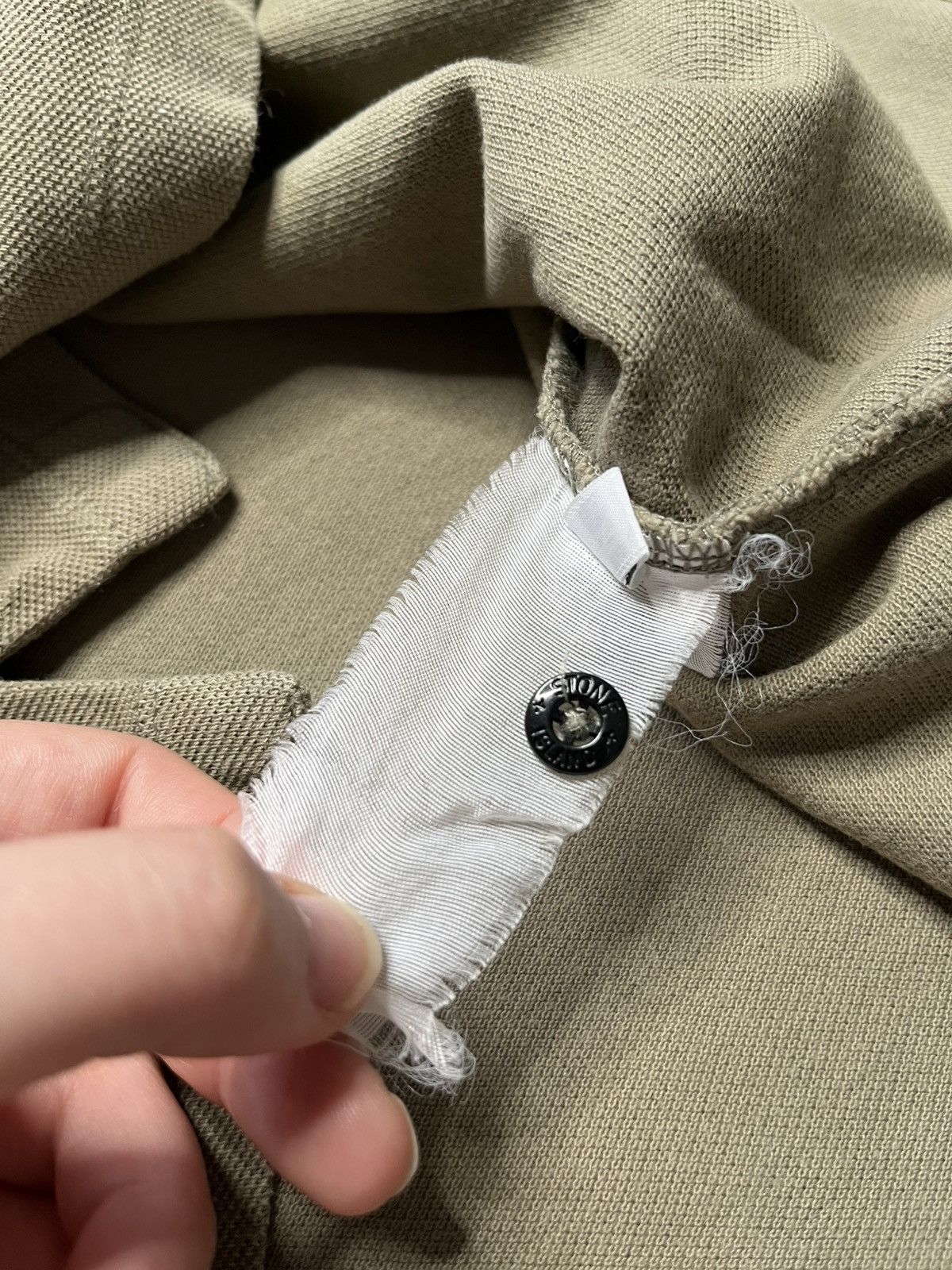Stone Island Vintage Khaki Polo T-Shirt Basic Stone Island Basic Logo Size US M / EU 48-50 / 2 - 6 Thumbnail