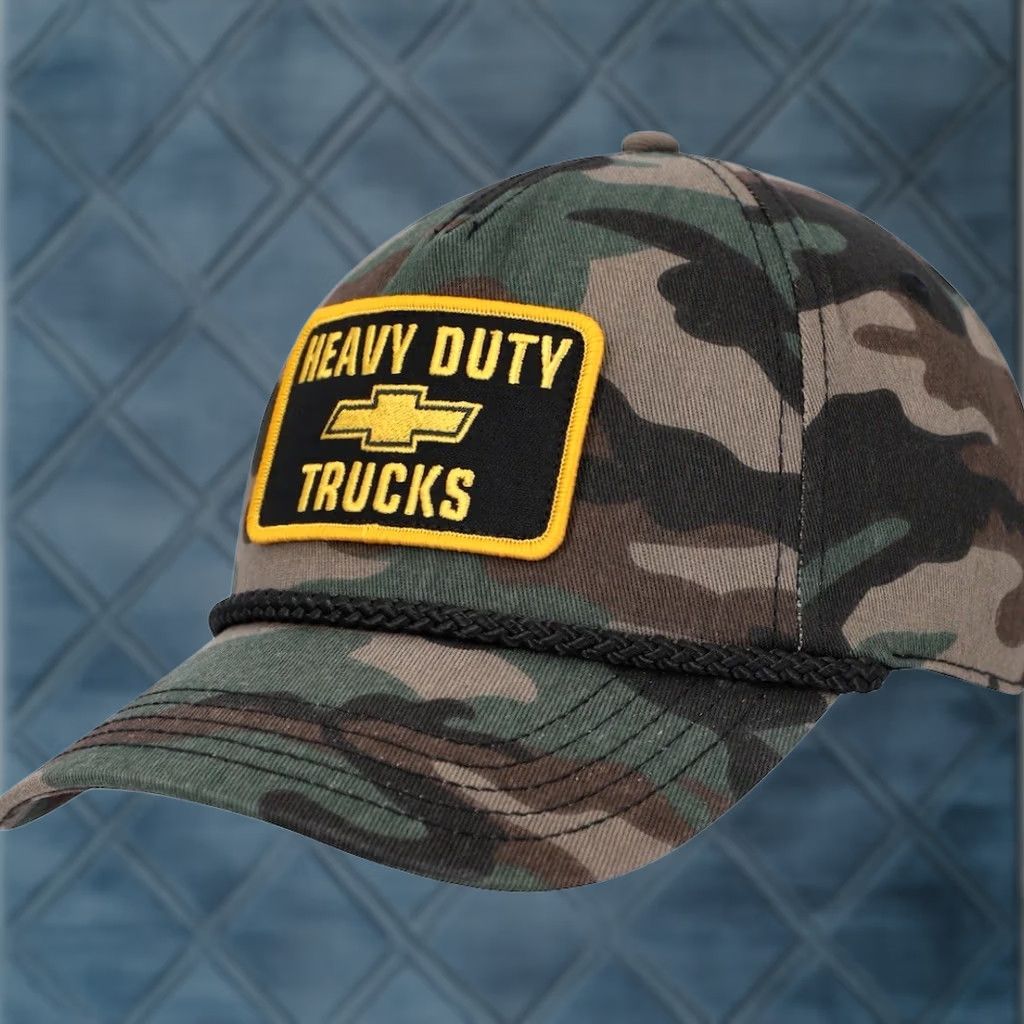 American Needle Chevy Hat Cap Snap Back Camo Patch Heavy Duty Trucks Patch Chevrolet American Needle Men Snapback Cap Green Casual Adjustable One Size Hat Size ONE SIZE - 1 Thumbnail
