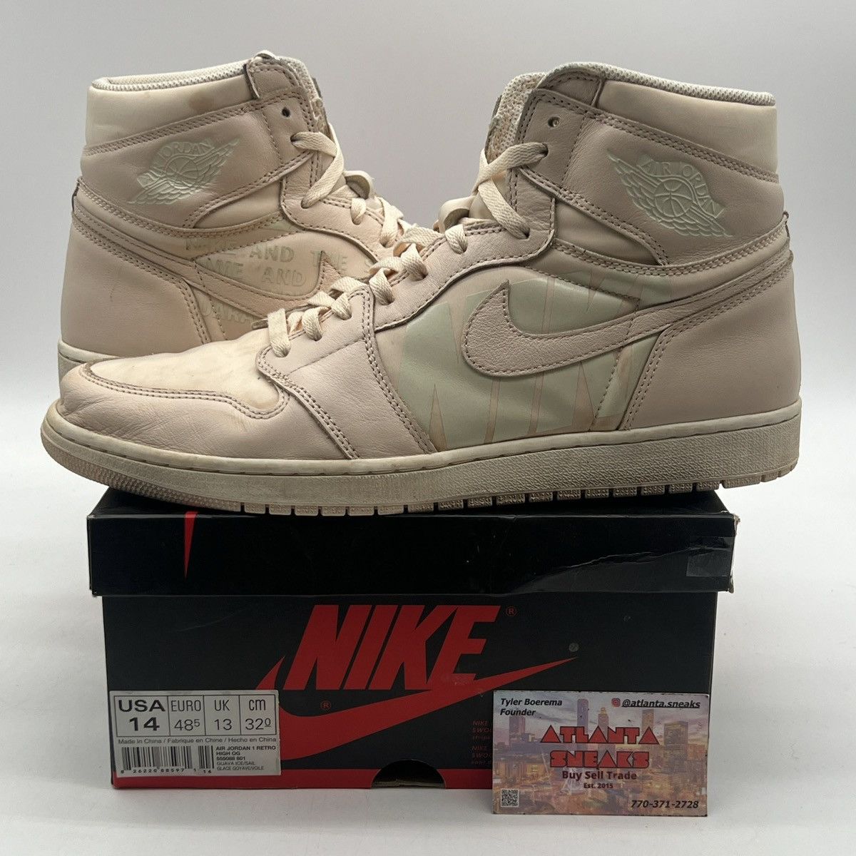Nike Air Jordan 1 high guava ice Size US 14 / EU 47 - 1 Thumbnail