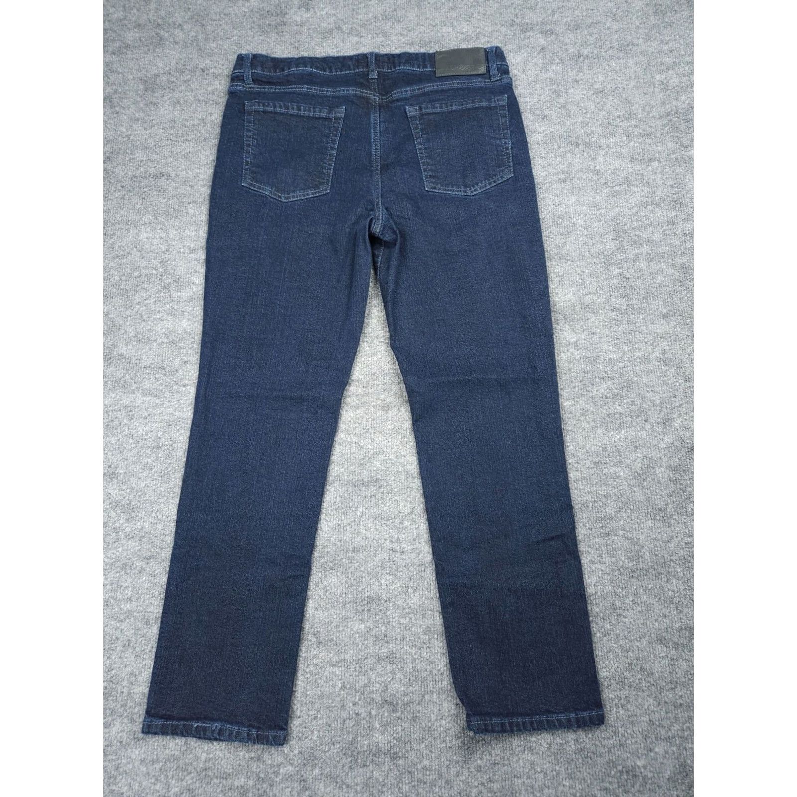 ASH ASH & ERIE Jeans Men 34 x 28 Blue Denim Stretch Slim 5-Pocket Straight Inseam 28 Regular Size 32 Blue Denim Stretch Jeans Size US 32 / EU 48 - 2 Thumbnail