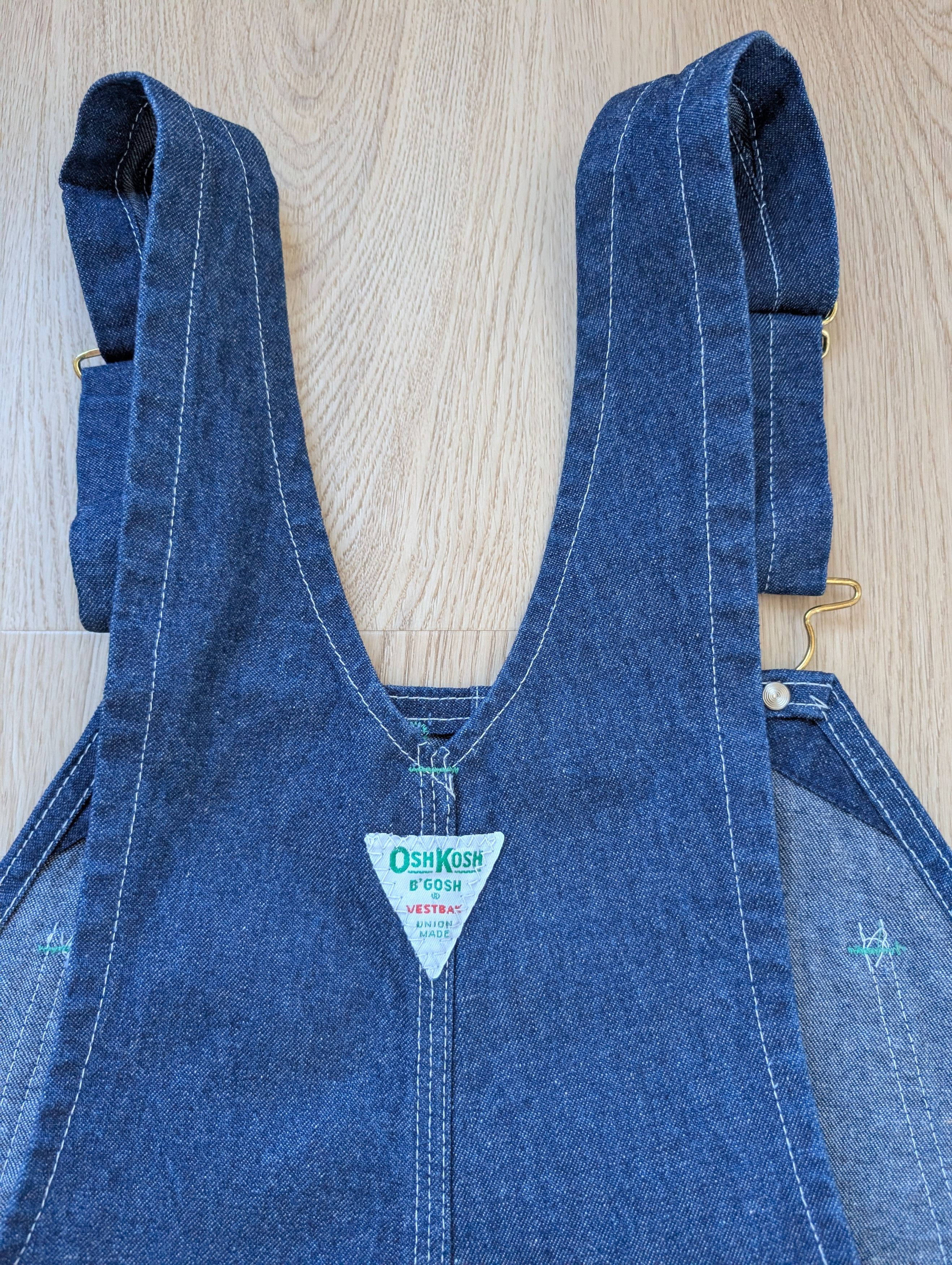 Other Vintage OshKosh B'gosh Vestback Denim Overalls Mens 40 x 31 Size US 40 / EU 56 - 11 Thumbnail