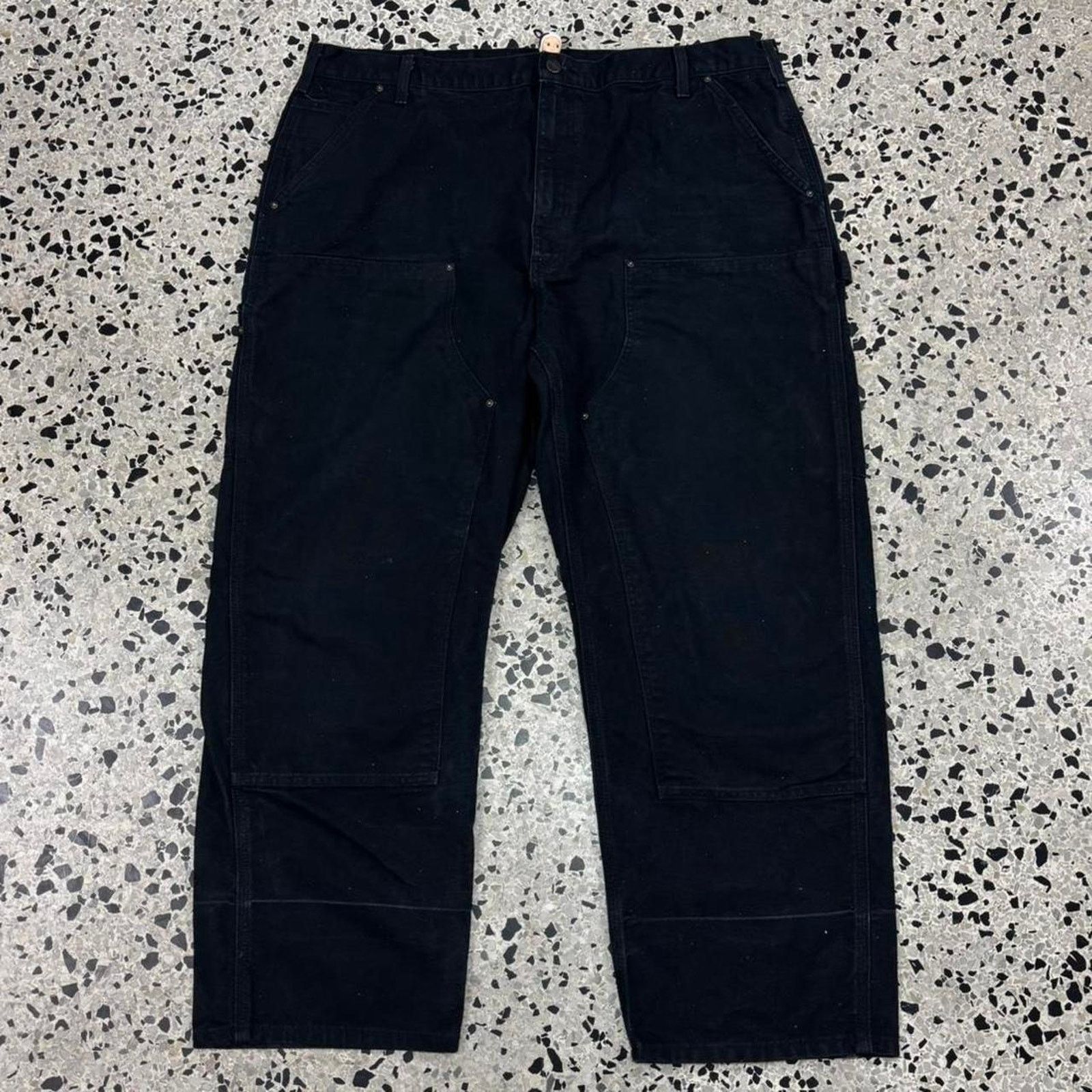 VINTAGE Y2K CARHARTT 42X30 DOUBLE KNEE WORK PANTS: