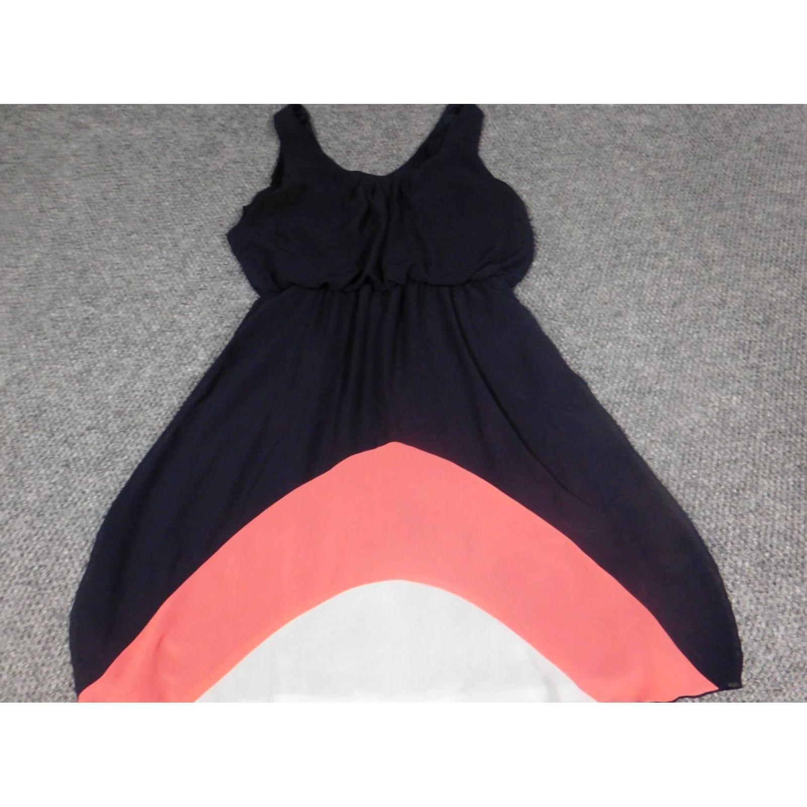 Vintage Enfocus Studio Womens Dress A-Line Sleeveless Pullover Knee Length Blue 6 Polyester Rayon Raglan Sleeve Round Neck Ruffle Flower 6 Fall Size M / US 6-8 / IT 42-44 - 2 Thumbnail