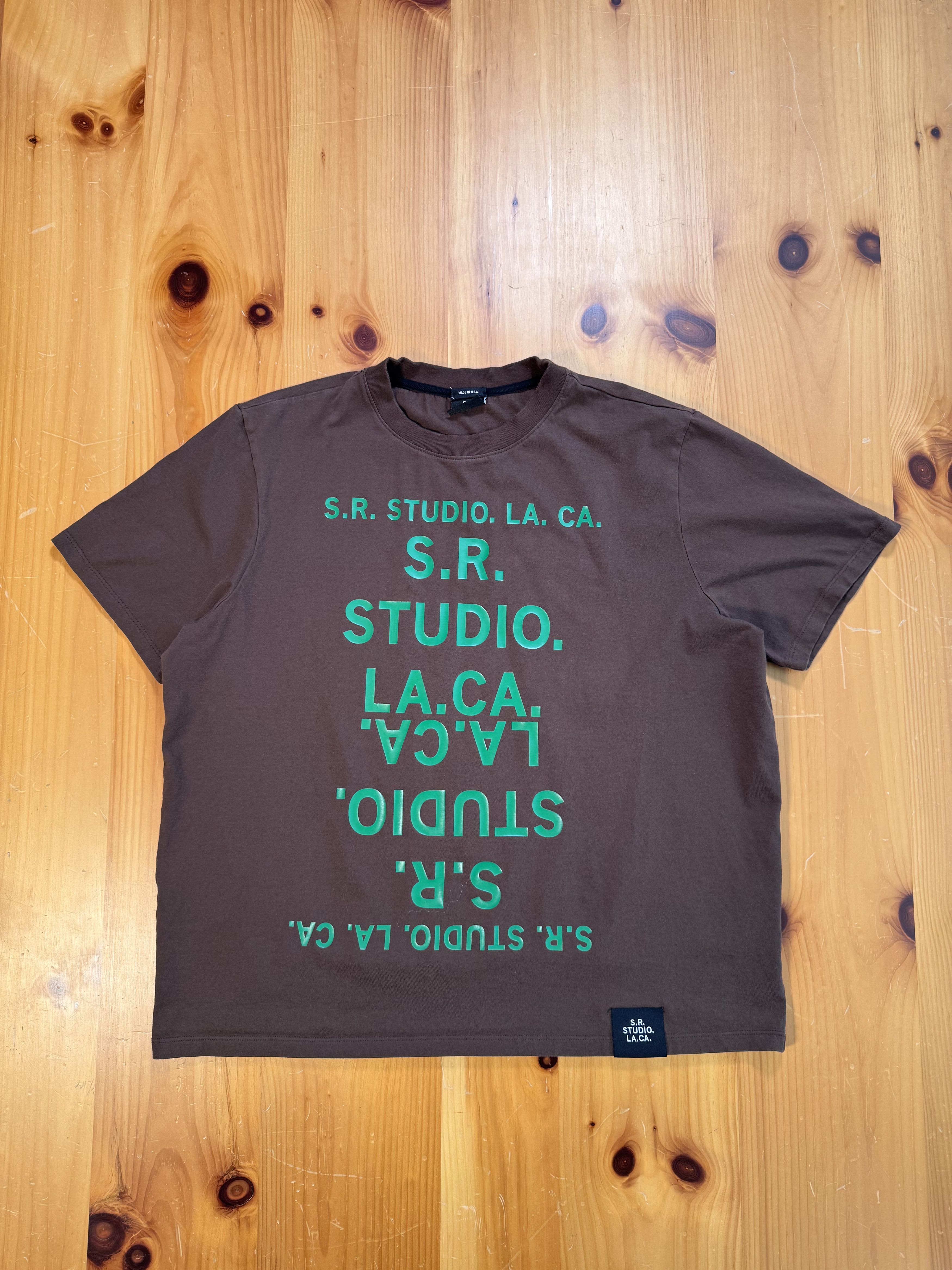 Sterling Ruby Sr Studio LA CA BASIC T-SHIRT WITH S.R.S. DOUBLE LOGO Size US XL / EU 56 / 4 - 1 Thumbnail