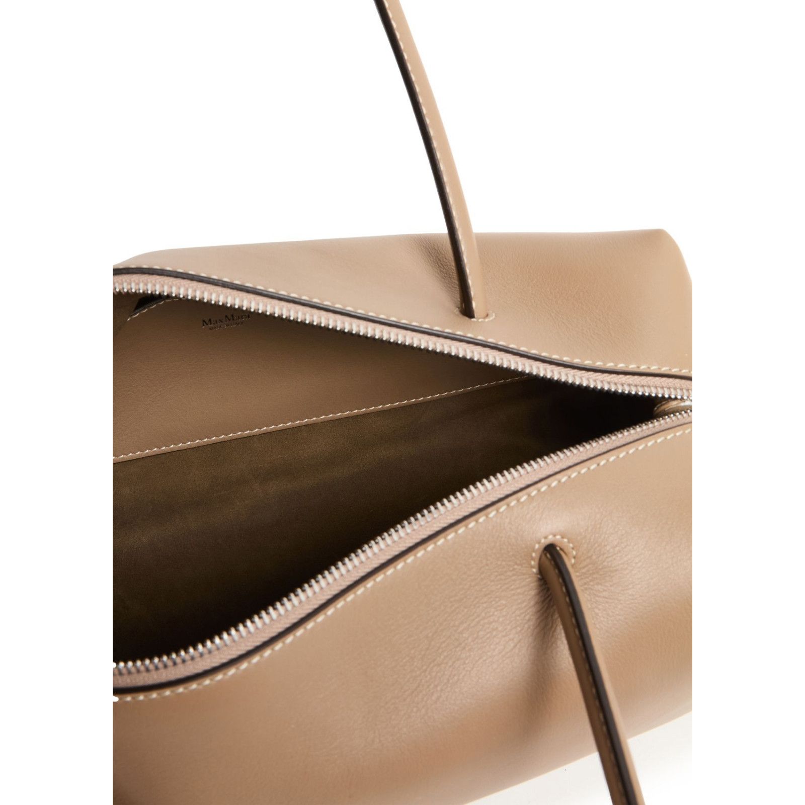 Max Mara MAX MARA Holdall Beige Leather Shoulder Bag New/Authentic Size ONE SIZE - 4 Thumbnail