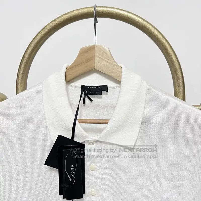 Versace Versace Summer White Cotton Embroidered Polo . Size US XXL / EU 58 / 5 - 2 Thumbnail