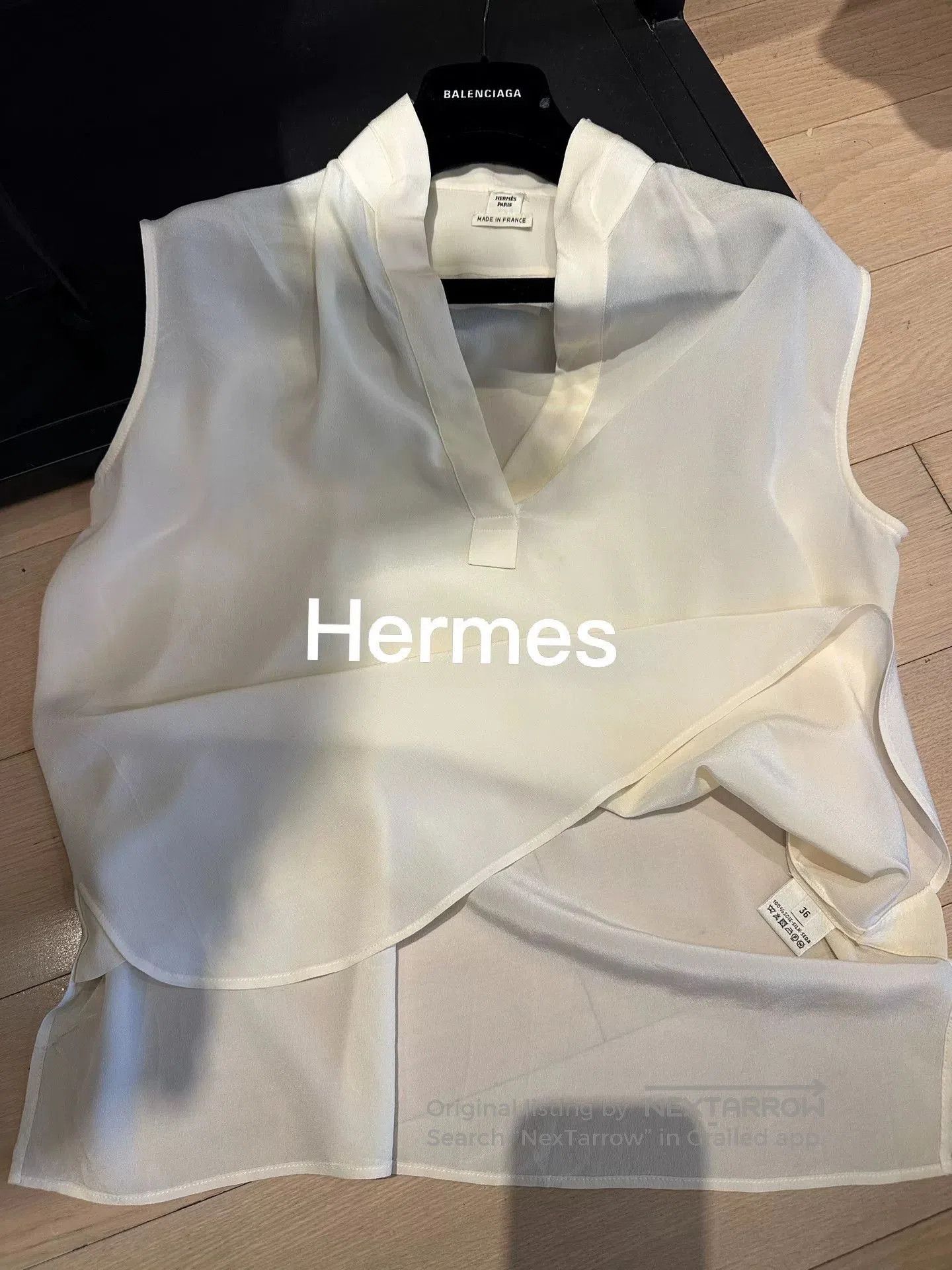 Hermes Hermes Silk Sleeveless Top. Size US M / EU 48-50 / 2 - 1 Thumbnail