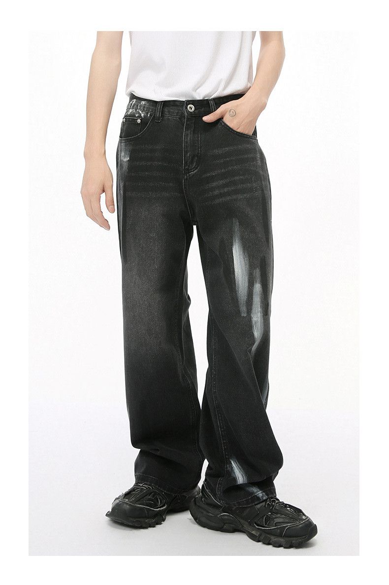 Japanese Brand × Jean Japanese retro graffiti washed loose jeans Size US 32 / EU 48 - 2 Thumbnail