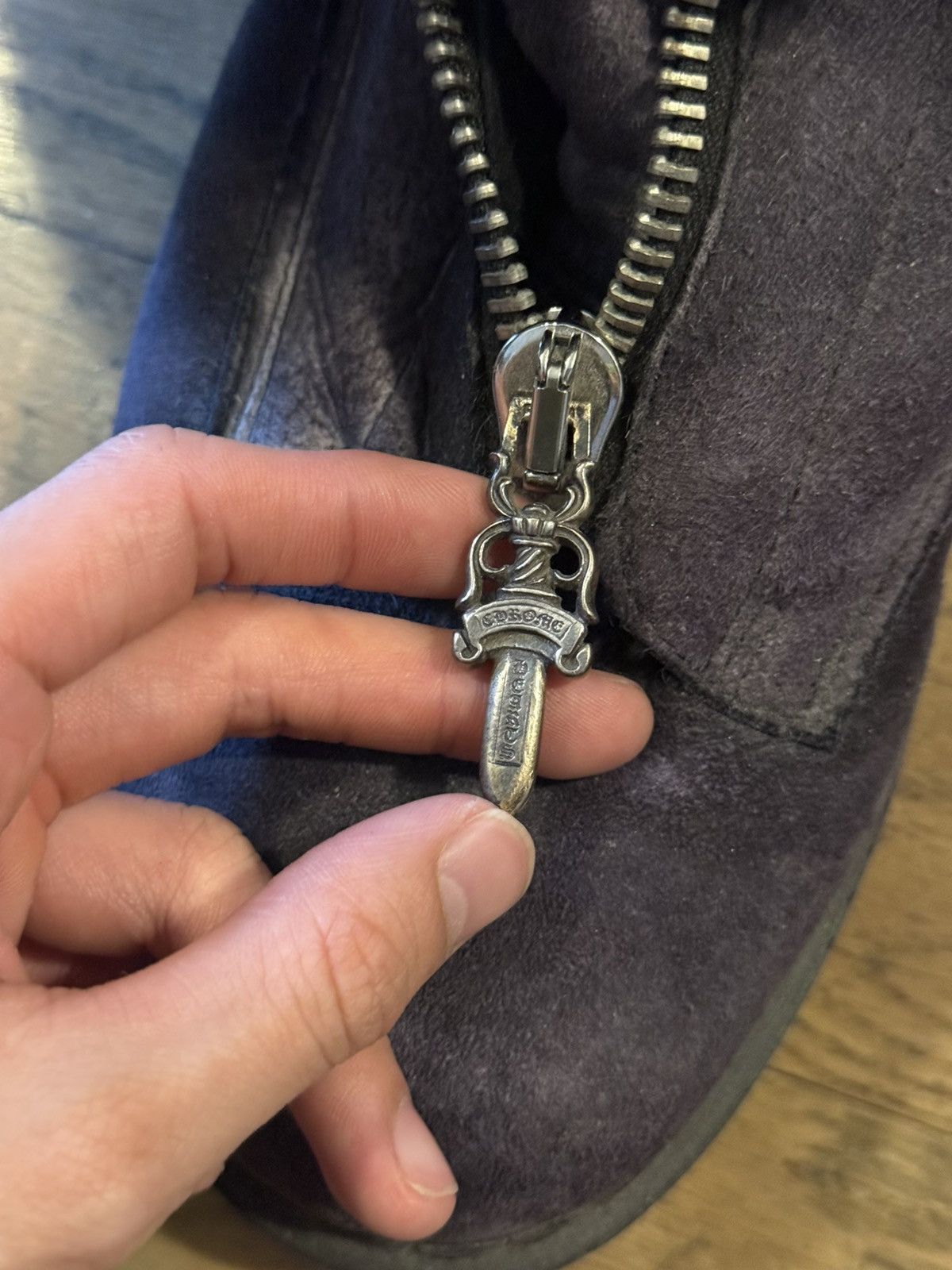 Chrome Hearts × Rick Owens Rick Owens CHROME HEARTS AW11 MOUTON SHEARLING MOHAWK BOOTS Size US 8 / EU 41 - 5 Thumbnail