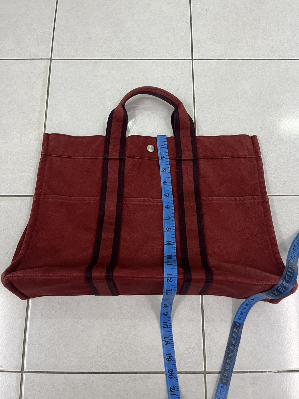 Hermes Hermes MM Tote Canvas Bag Size ONE SIZE - 12 Thumbnail